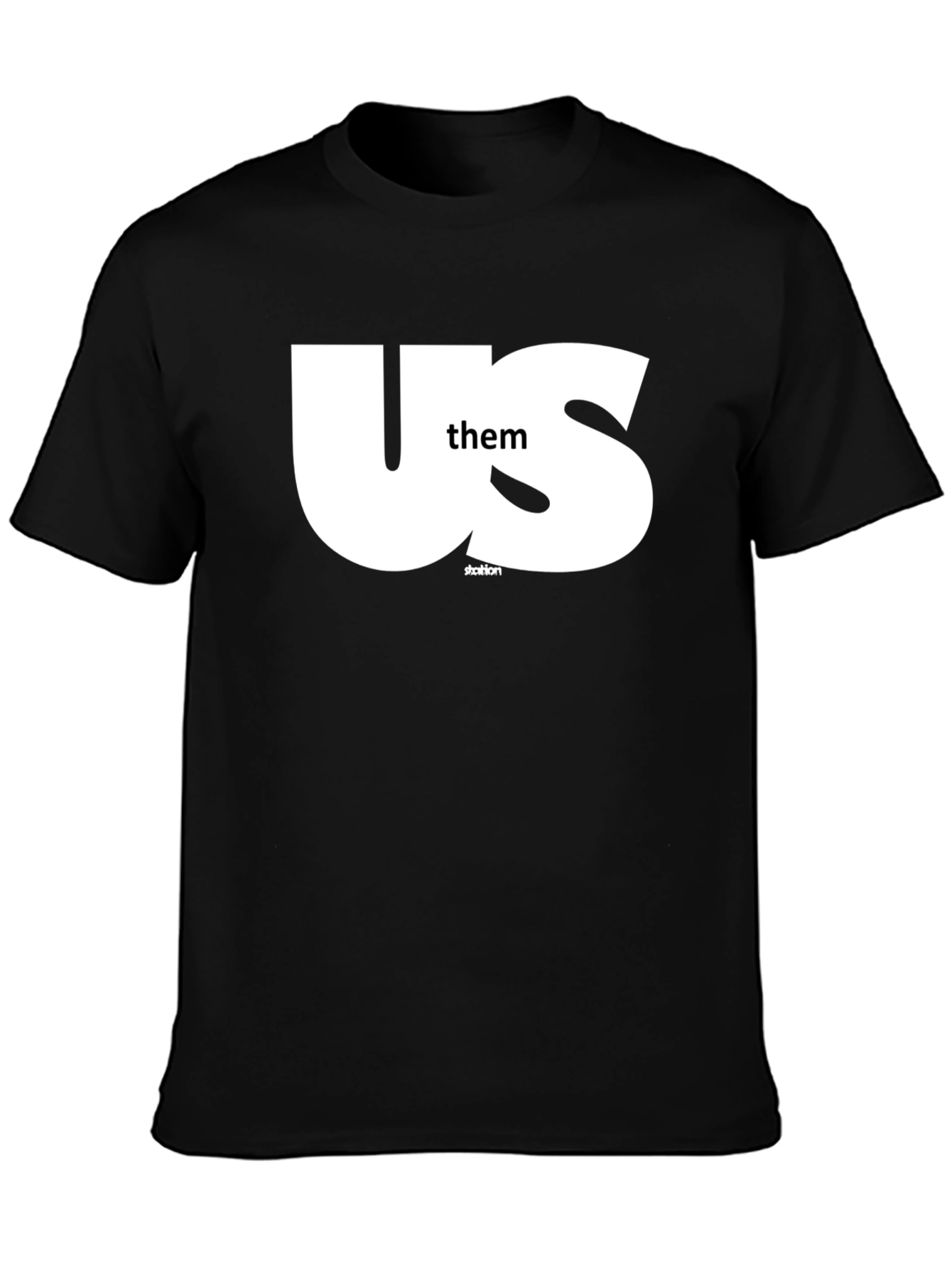 Us Them Graphic Tee - Black T-Shirt