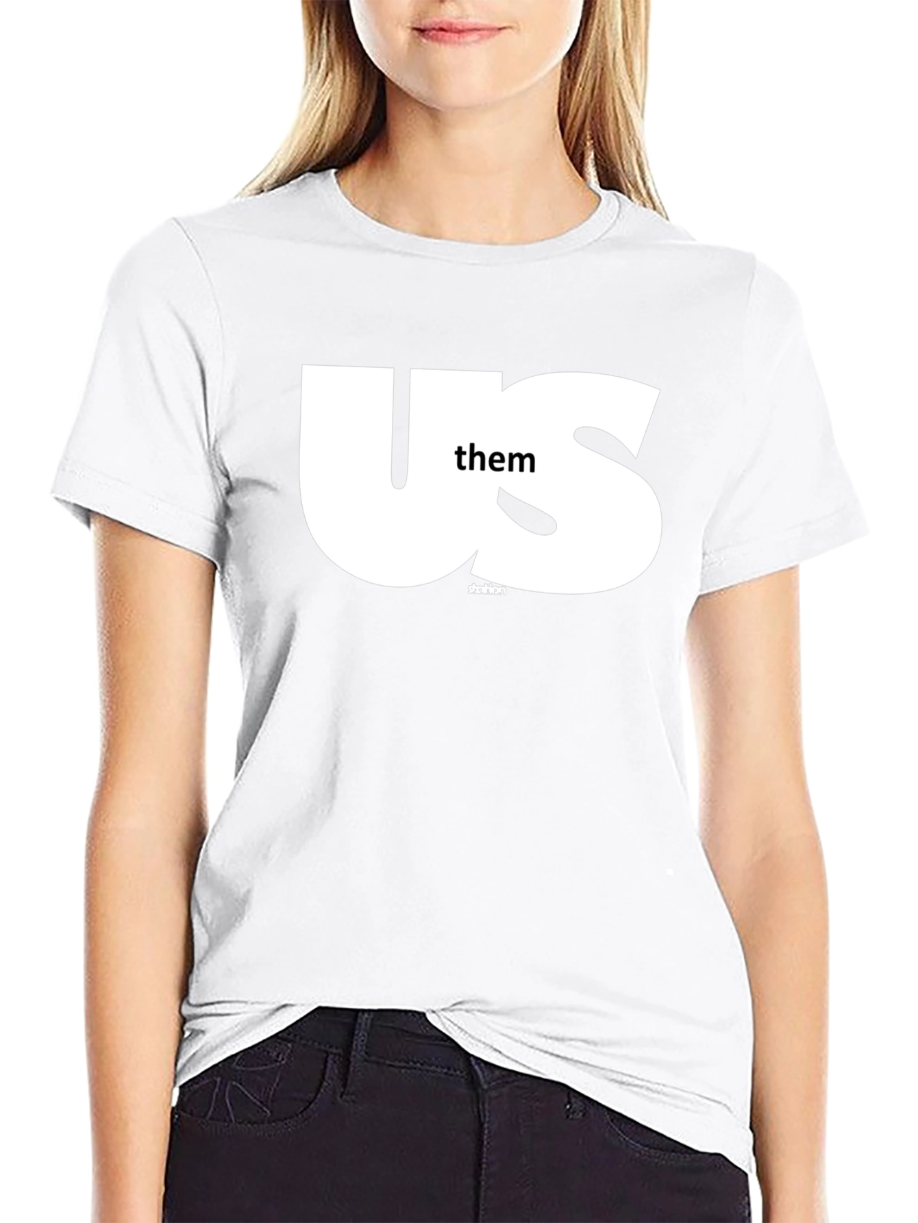 Us Them Graphic Tee - Black T-Shirt