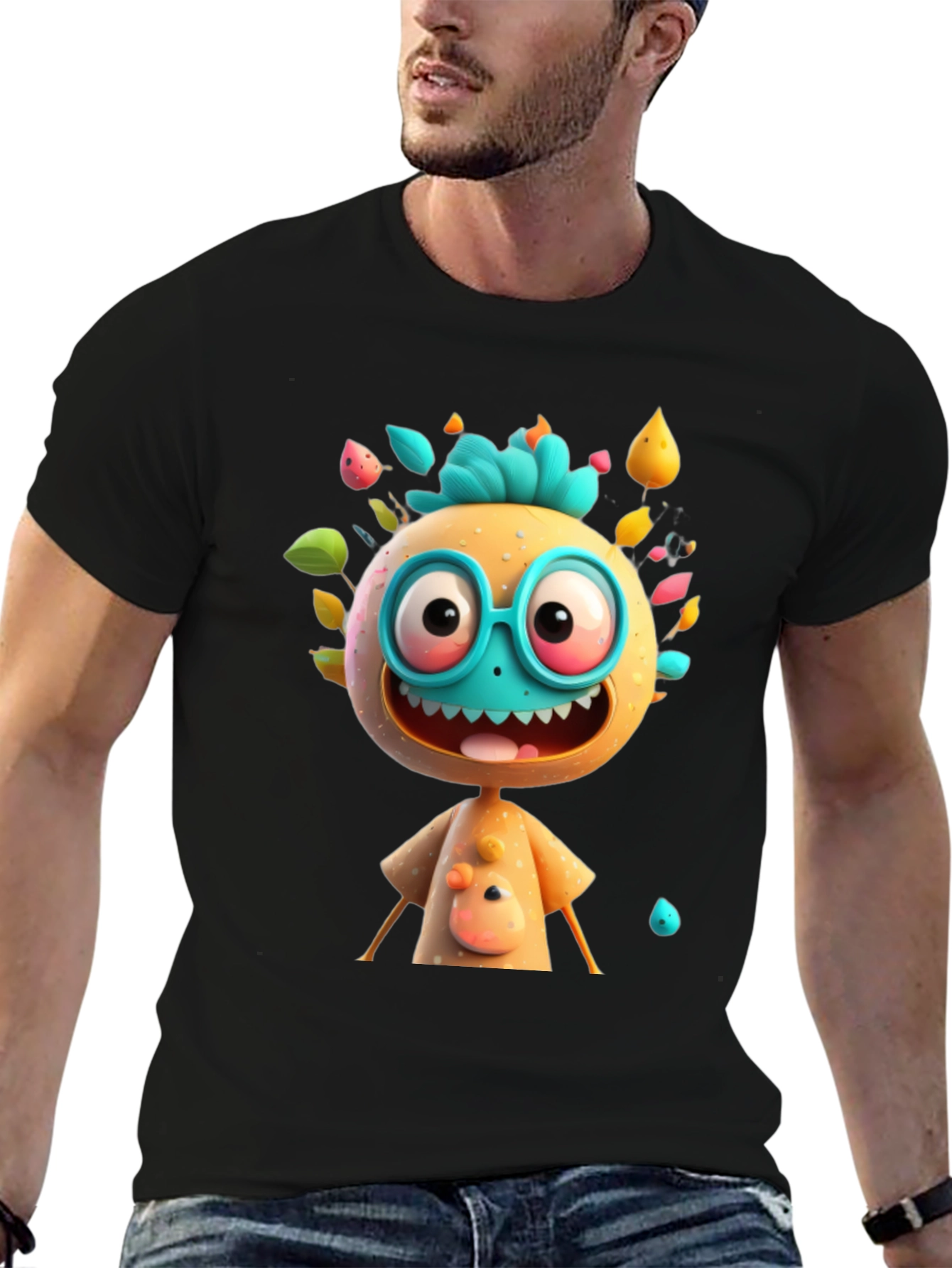 Cartoon Character Graphic T-Shirt