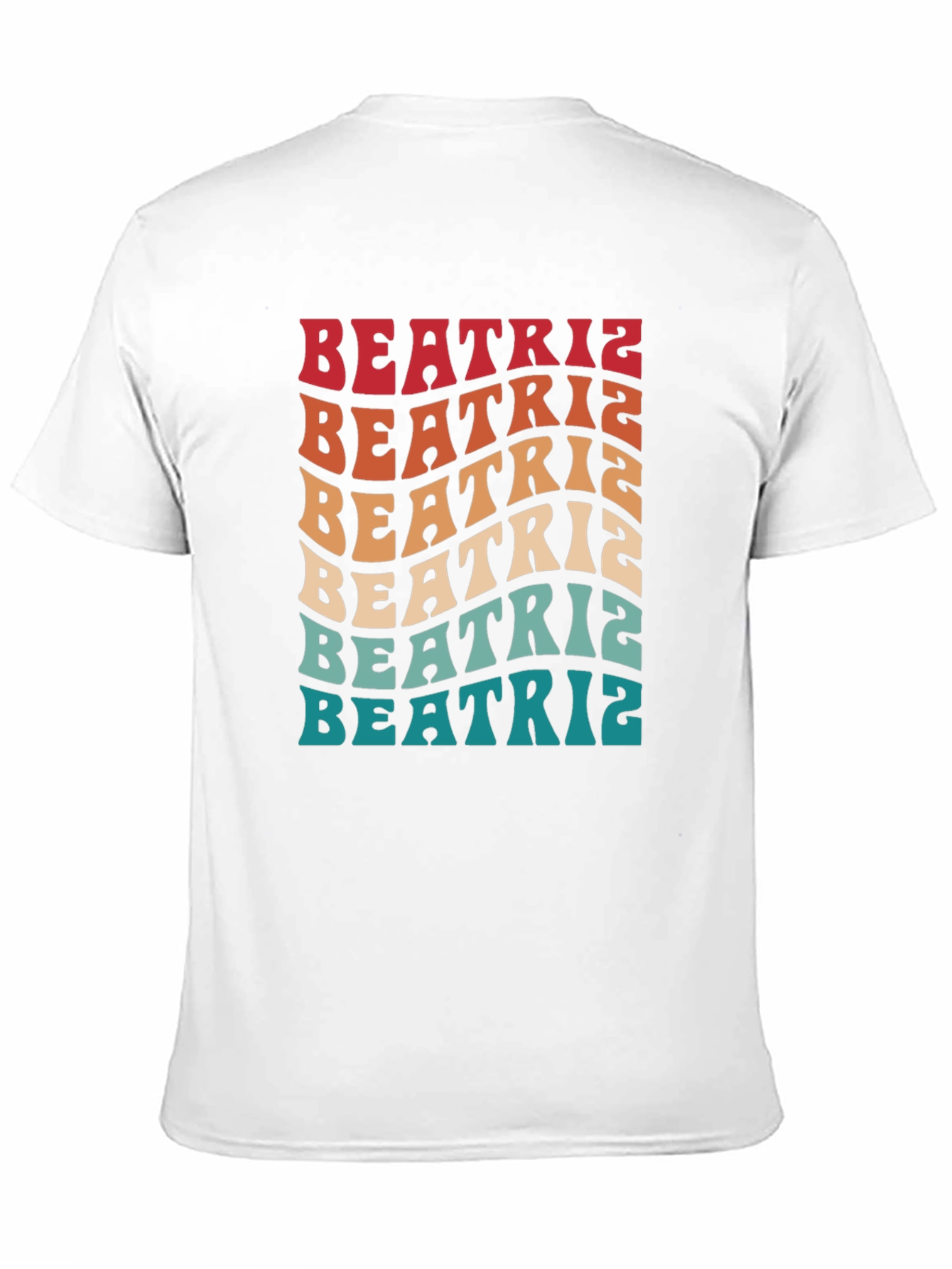 Beatriz Retro Wavy Text T-Shirt