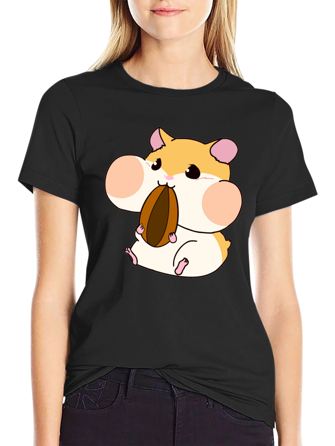 Hamster Lover T-Shirt - Cartoon Hamster Graphic Tee