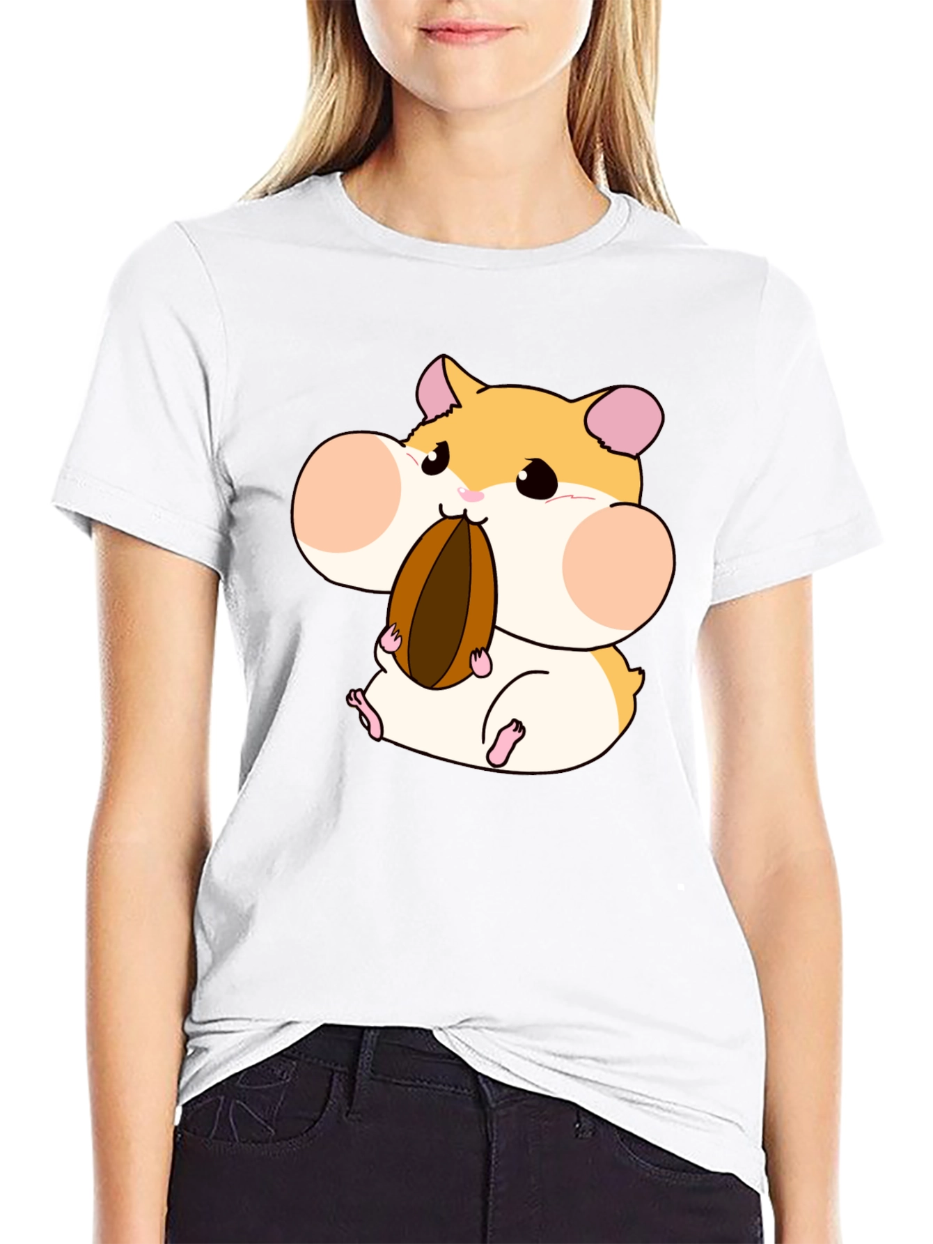 Hamster Lover T-Shirt - Cartoon Hamster Graphic Tee