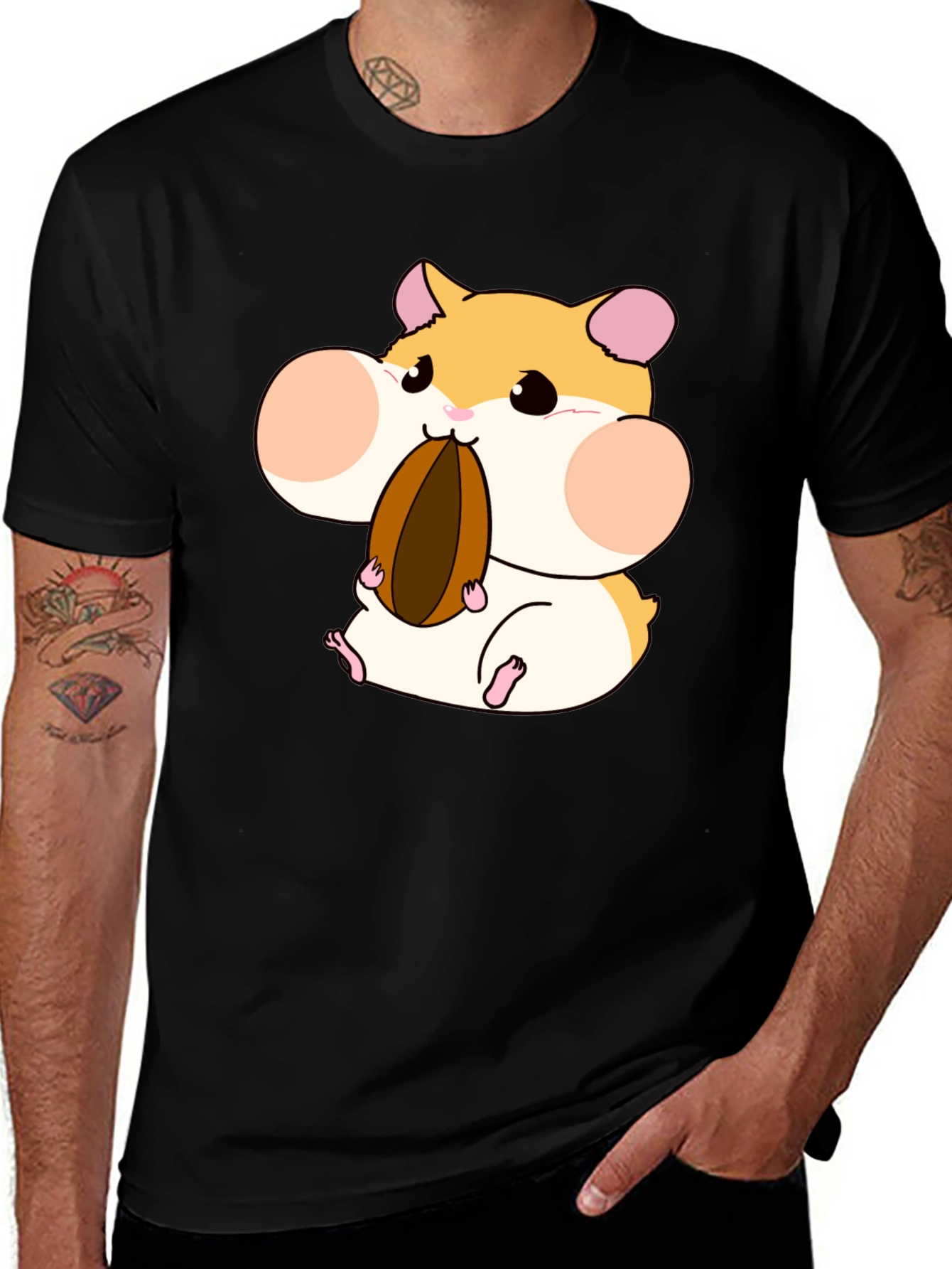 Hamster Lover T-Shirt - Cartoon Hamster Graphic Tee