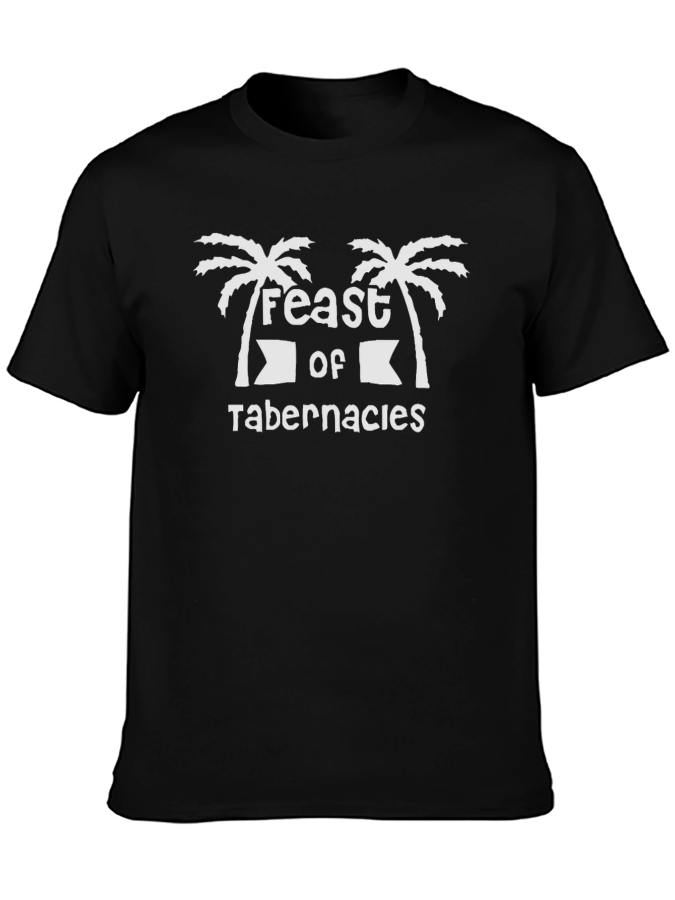 Feast of Tabernacles T-Shirt Black Cotton Tee