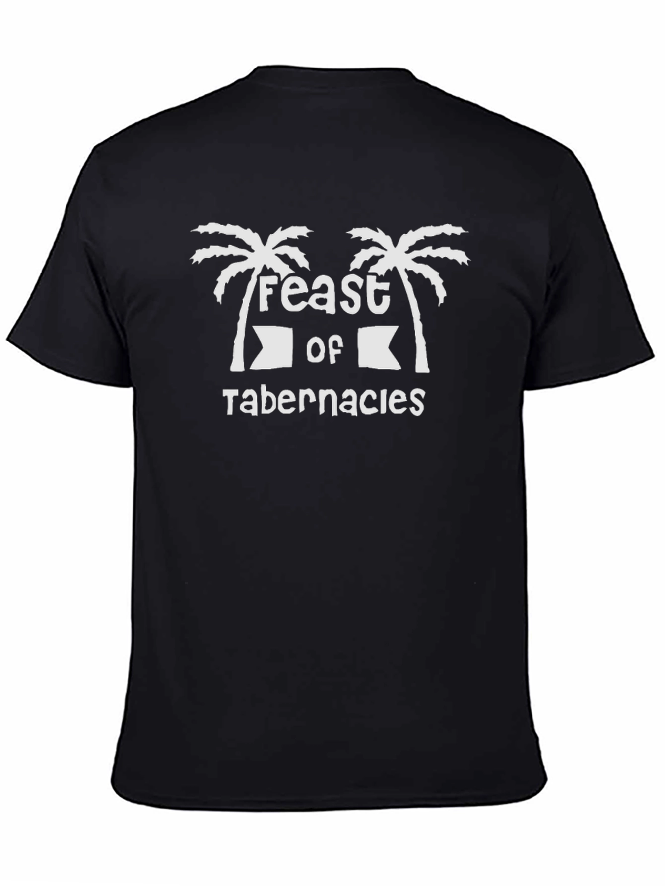 Feast of Tabernacles T-Shirt Black Cotton Tee