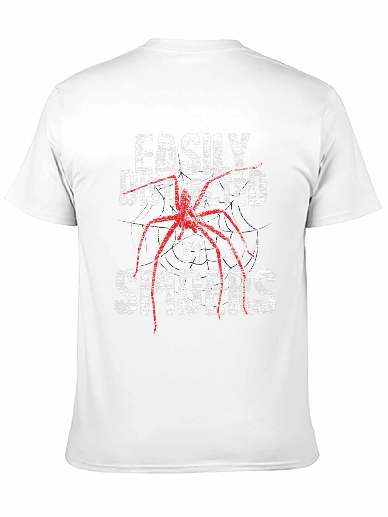 Easily Distracted By Spiders Funny T-Shirt