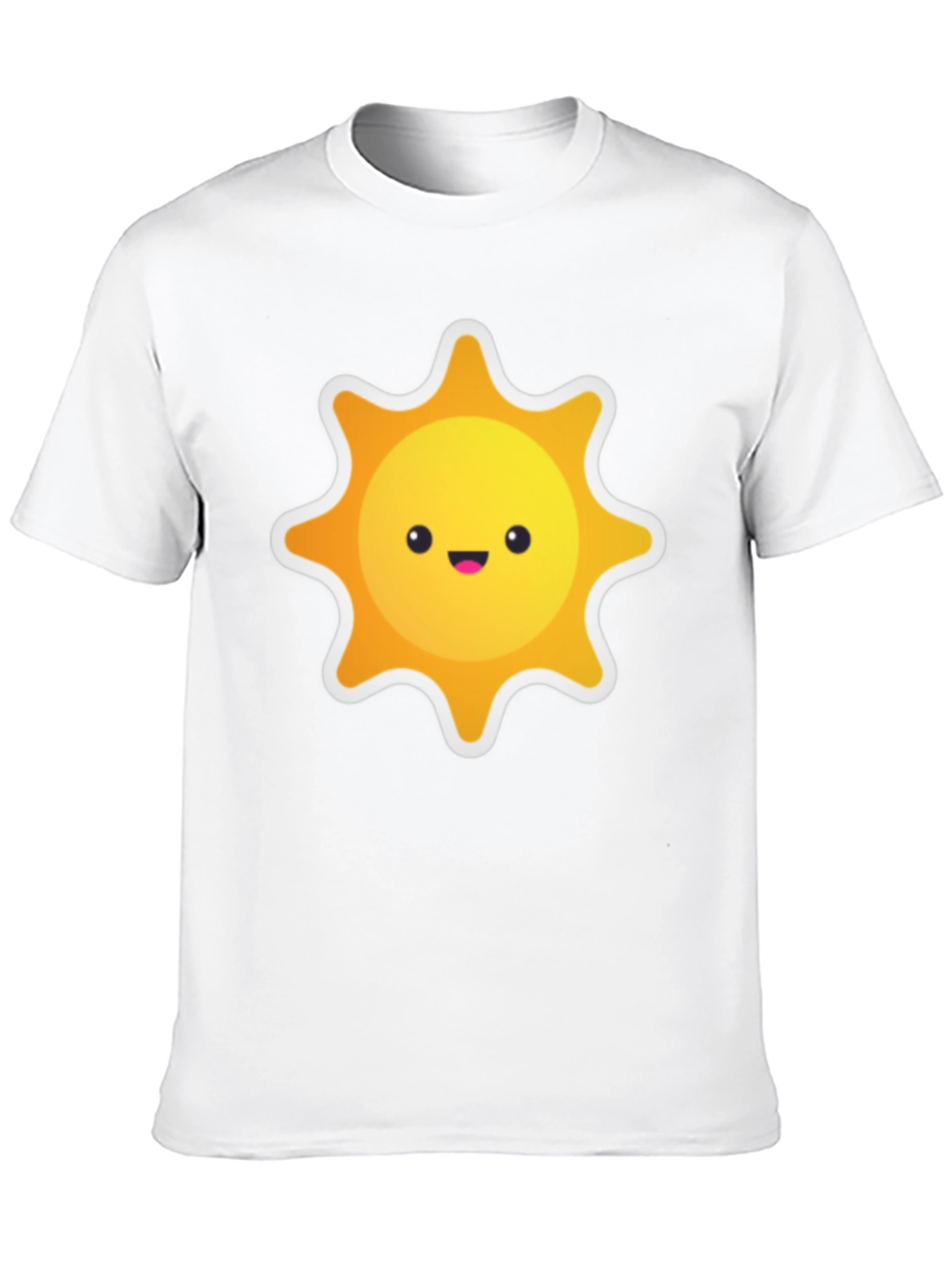Cute Sun Graphic Black T-Shirt