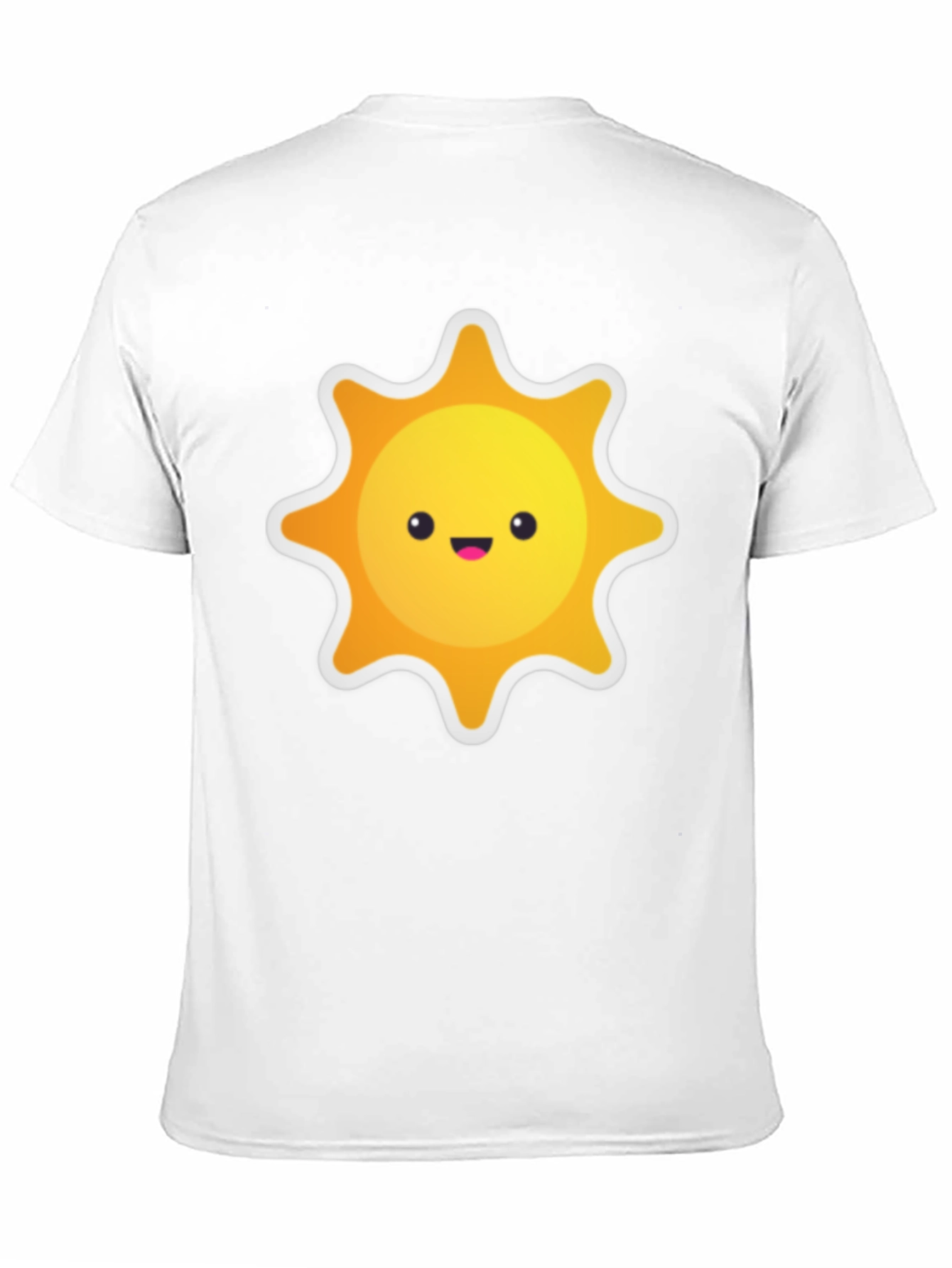 Cute Sun Graphic Black T-Shirt
