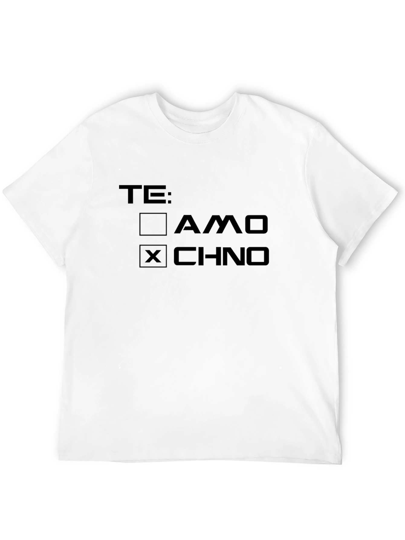 Te: AMO x CHNO Mens Black Graphic Tee