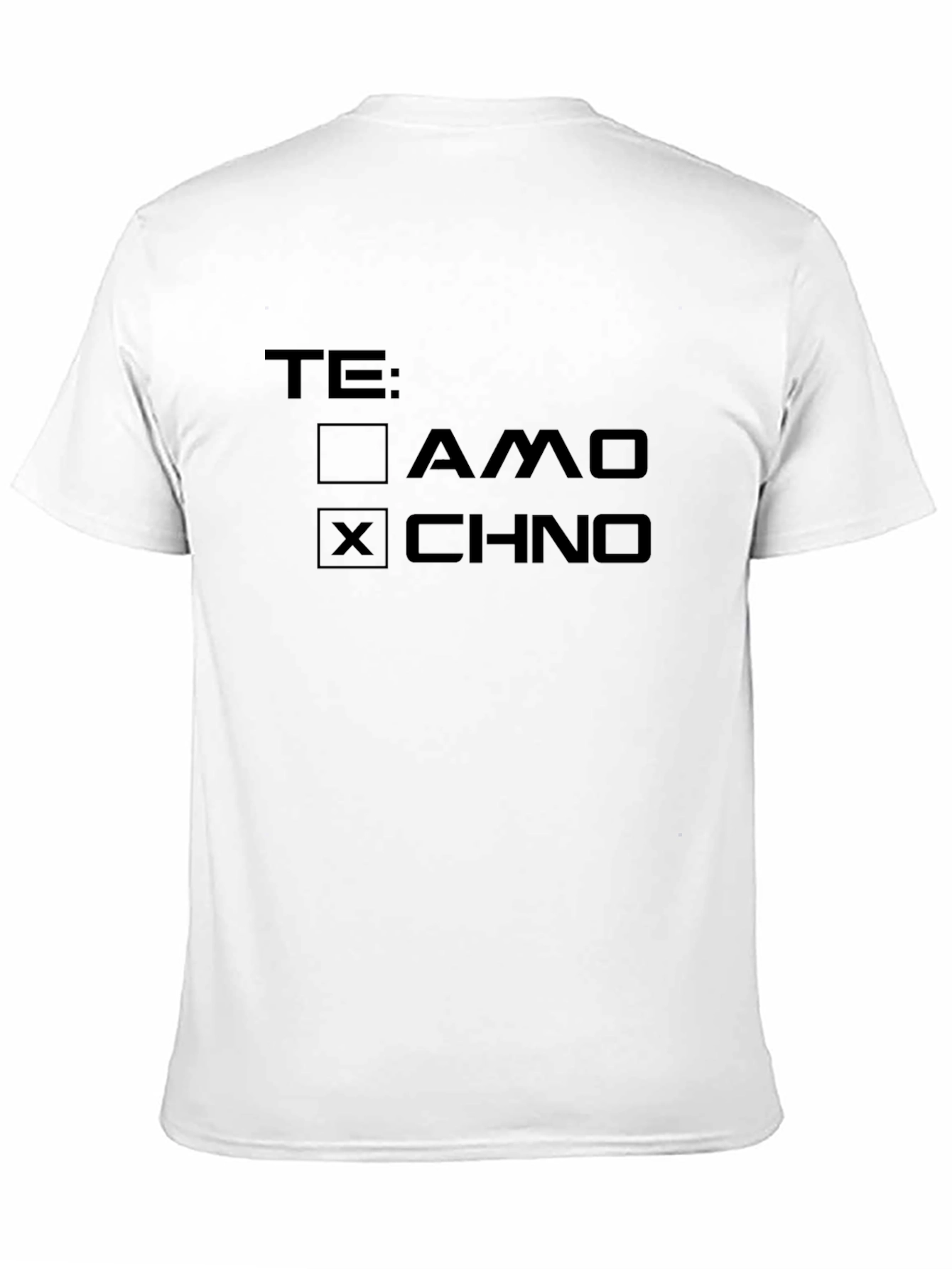Te: AMO x CHNO Mens Black Graphic Tee