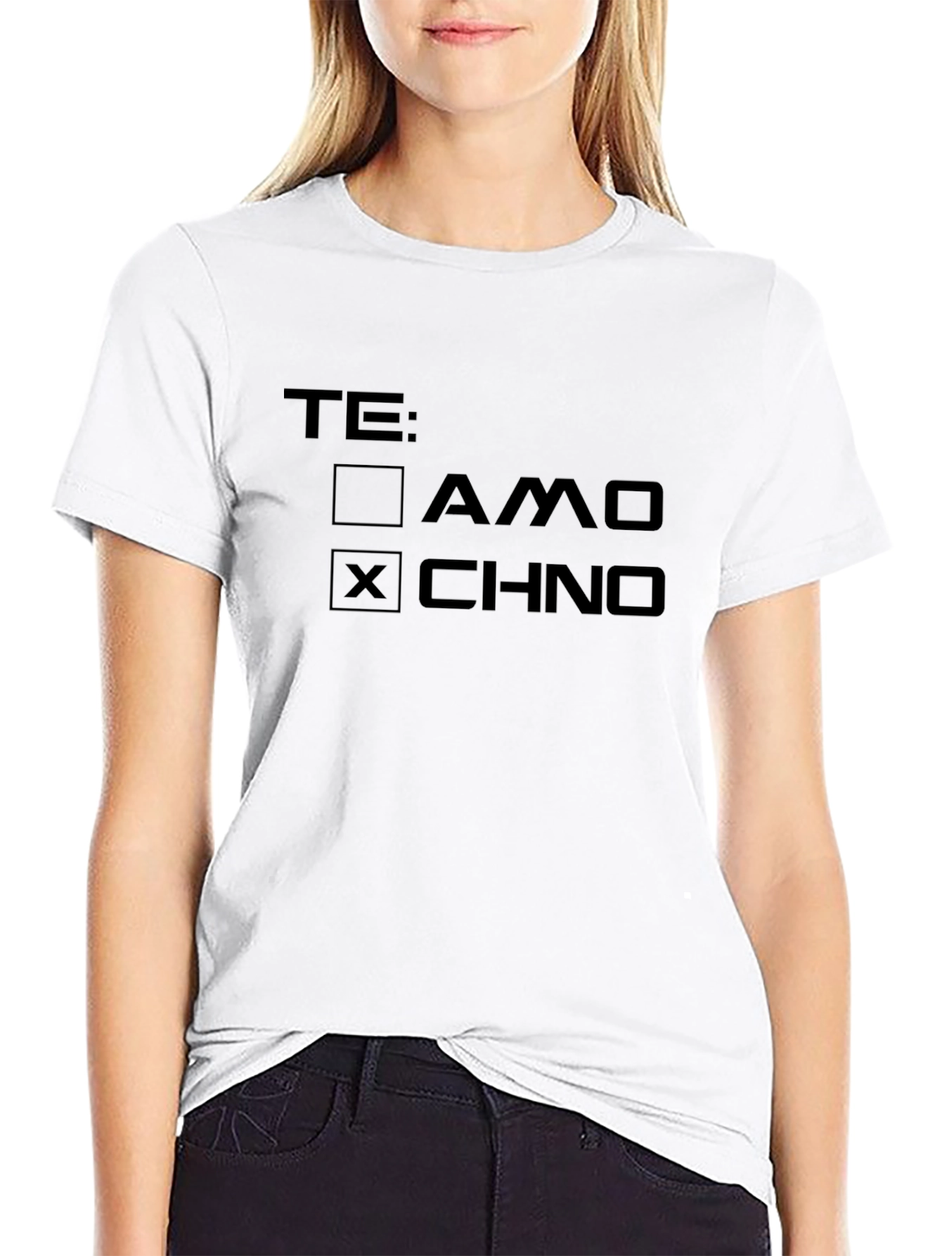 Te: AMO x CHNO Mens Black Graphic Tee