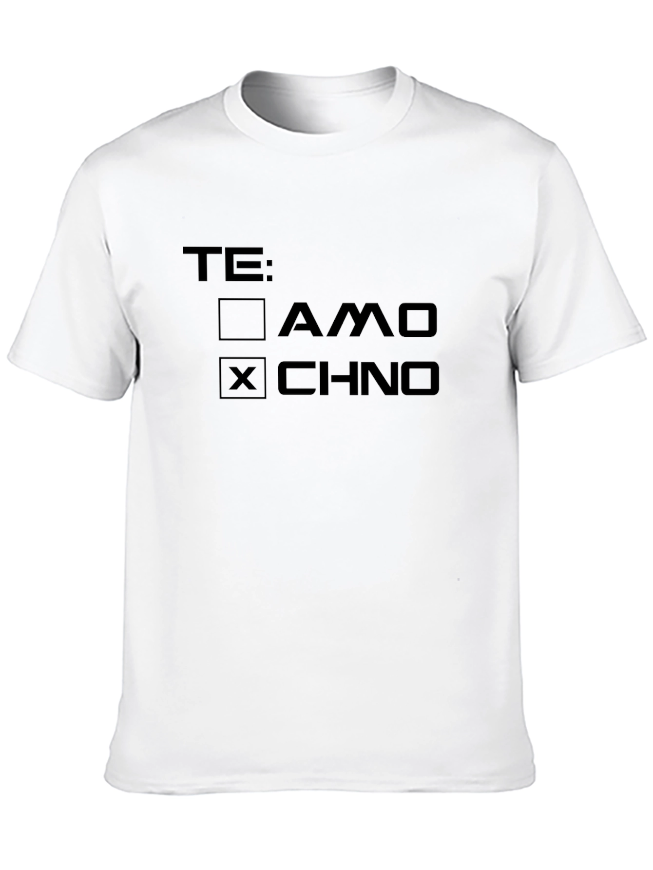 Te: AMO x CHNO Mens Black Graphic Tee