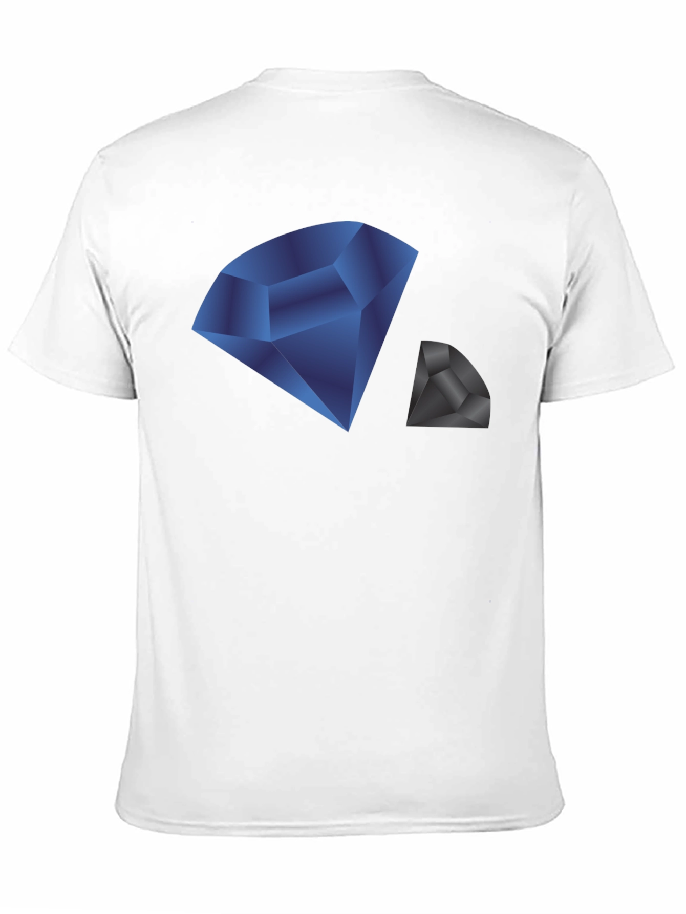 Modern Diamond Graphic Print Tee - Stylish Black Shirt