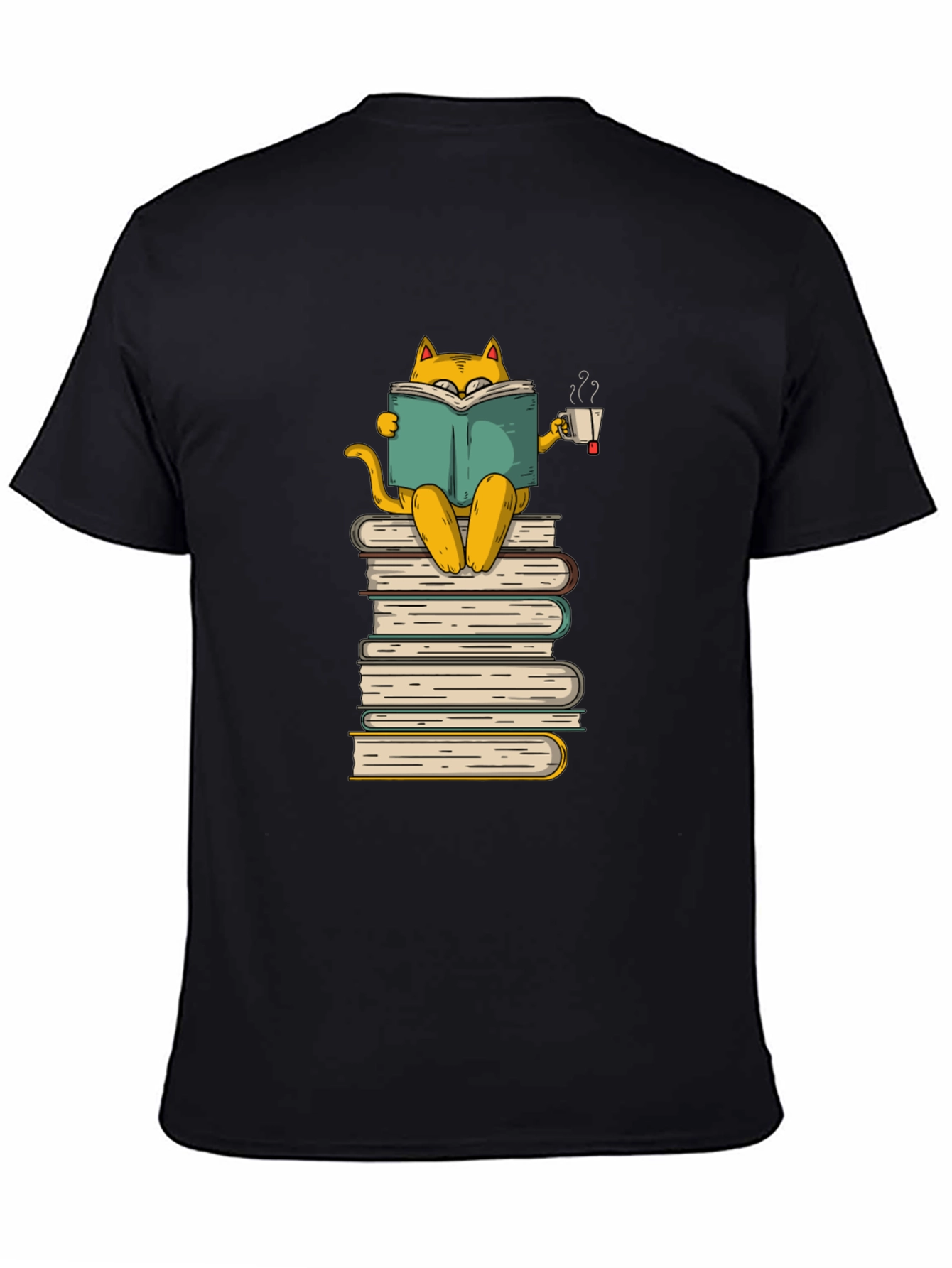 Bookish Cat T-Shirt: Cozy Reader
