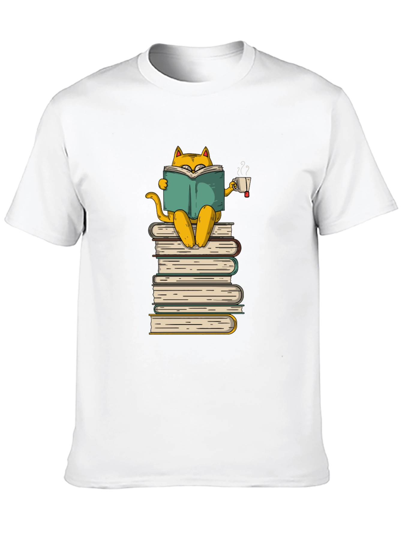 Bookish Cat T-Shirt: Cozy Reader