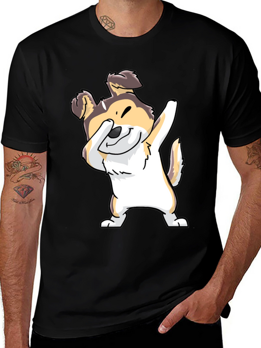 Dabbing Dog T-Shirt | Funny Cool Dog Graphic Tee | Casual Dog Lover Shirt | Dog Lover Gift | Free Shipping $50+