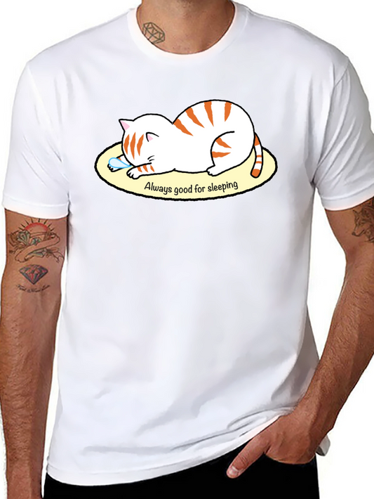 Always Good for Sleeping Cat Graphic T-Shirt