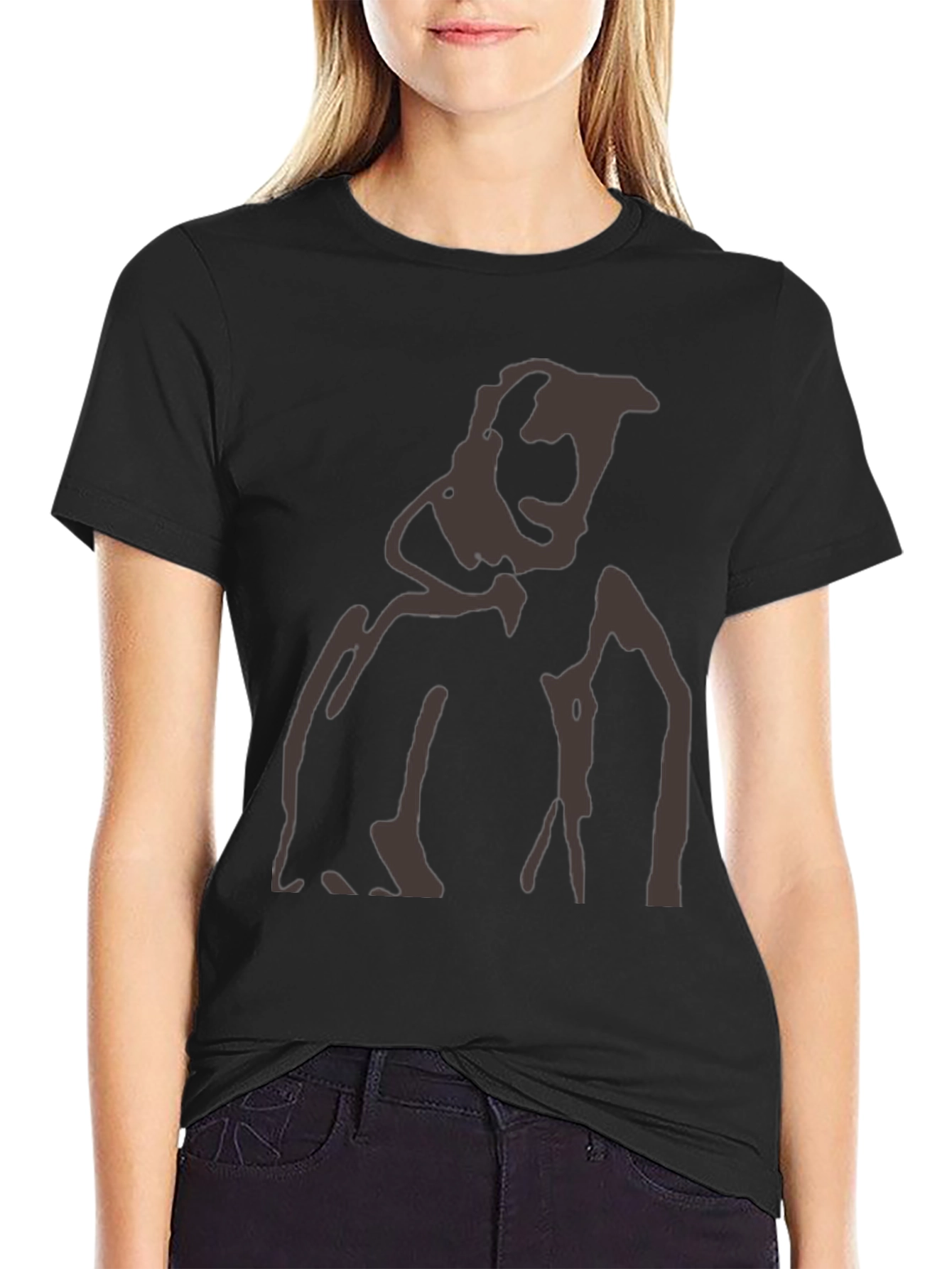 Abstract Silhouette Graphic Tee