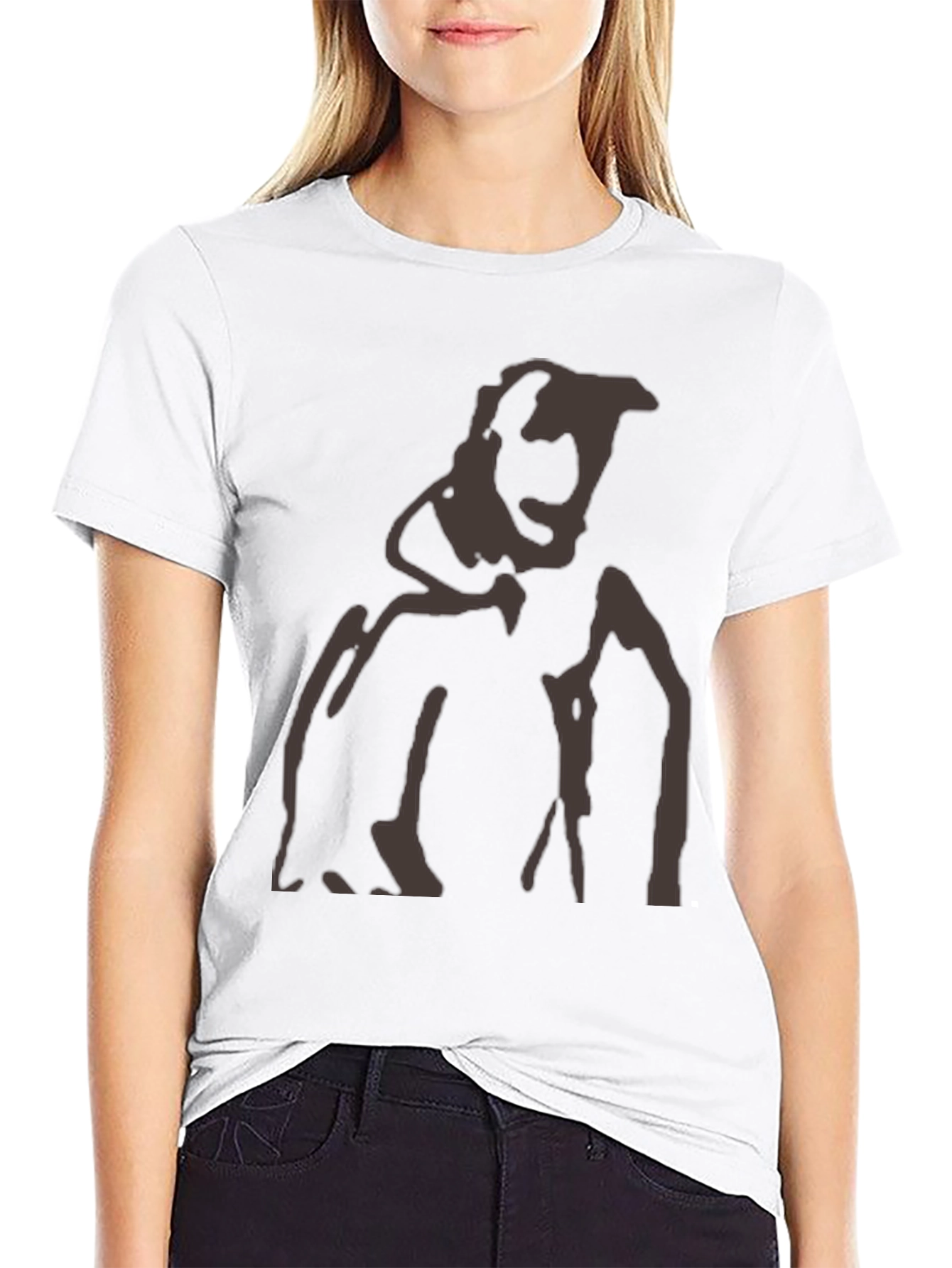 Abstract Silhouette Graphic Tee