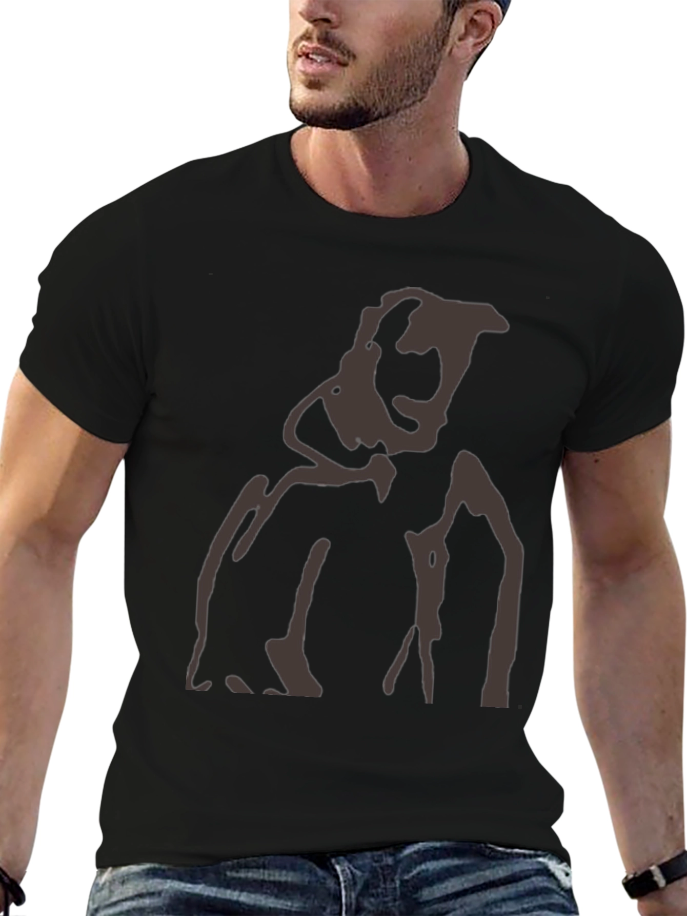 Abstract Silhouette Graphic Tee