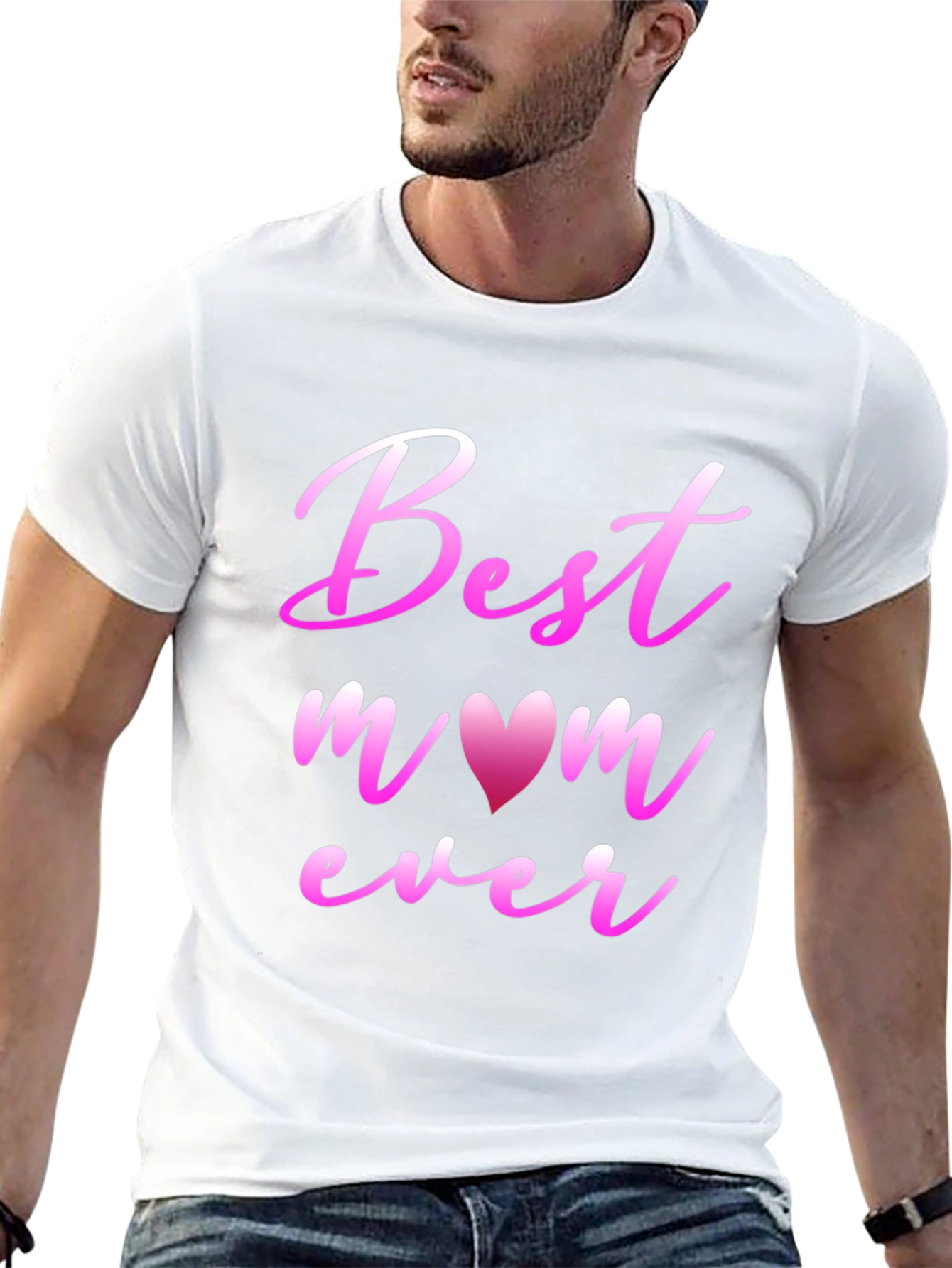 Best Mom Ever Black Graphic T-Shirt
