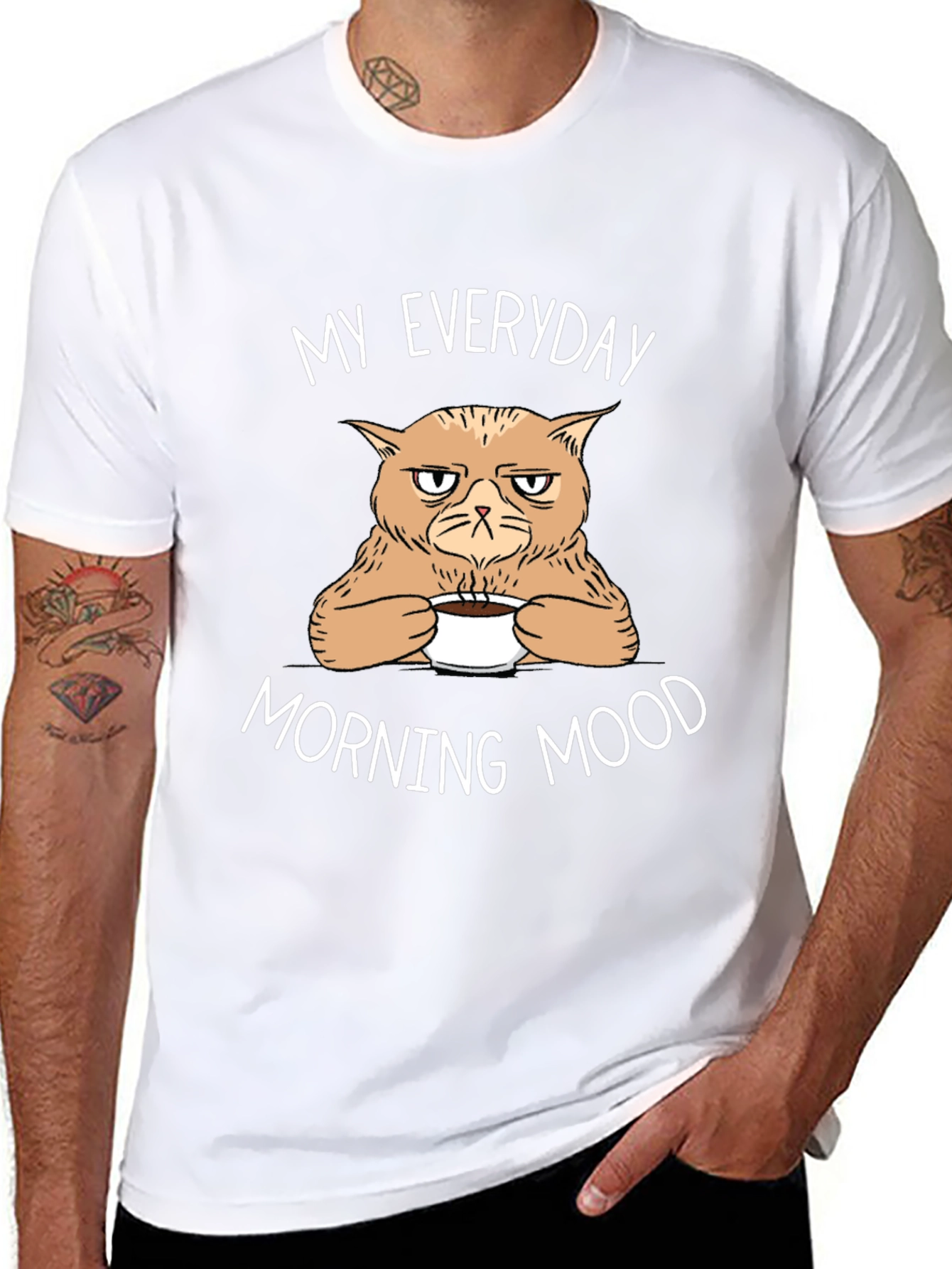 Grumpy Cat Morning Mood Tee