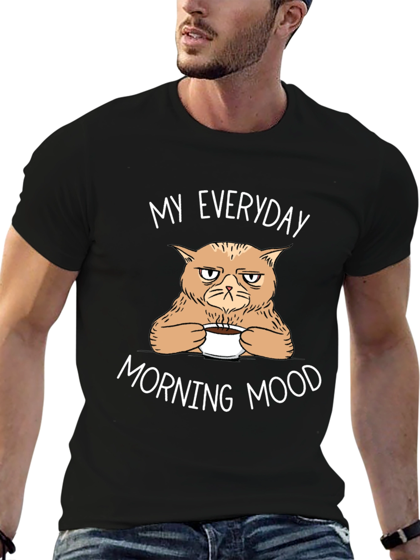 Grumpy Cat Morning Mood Tee