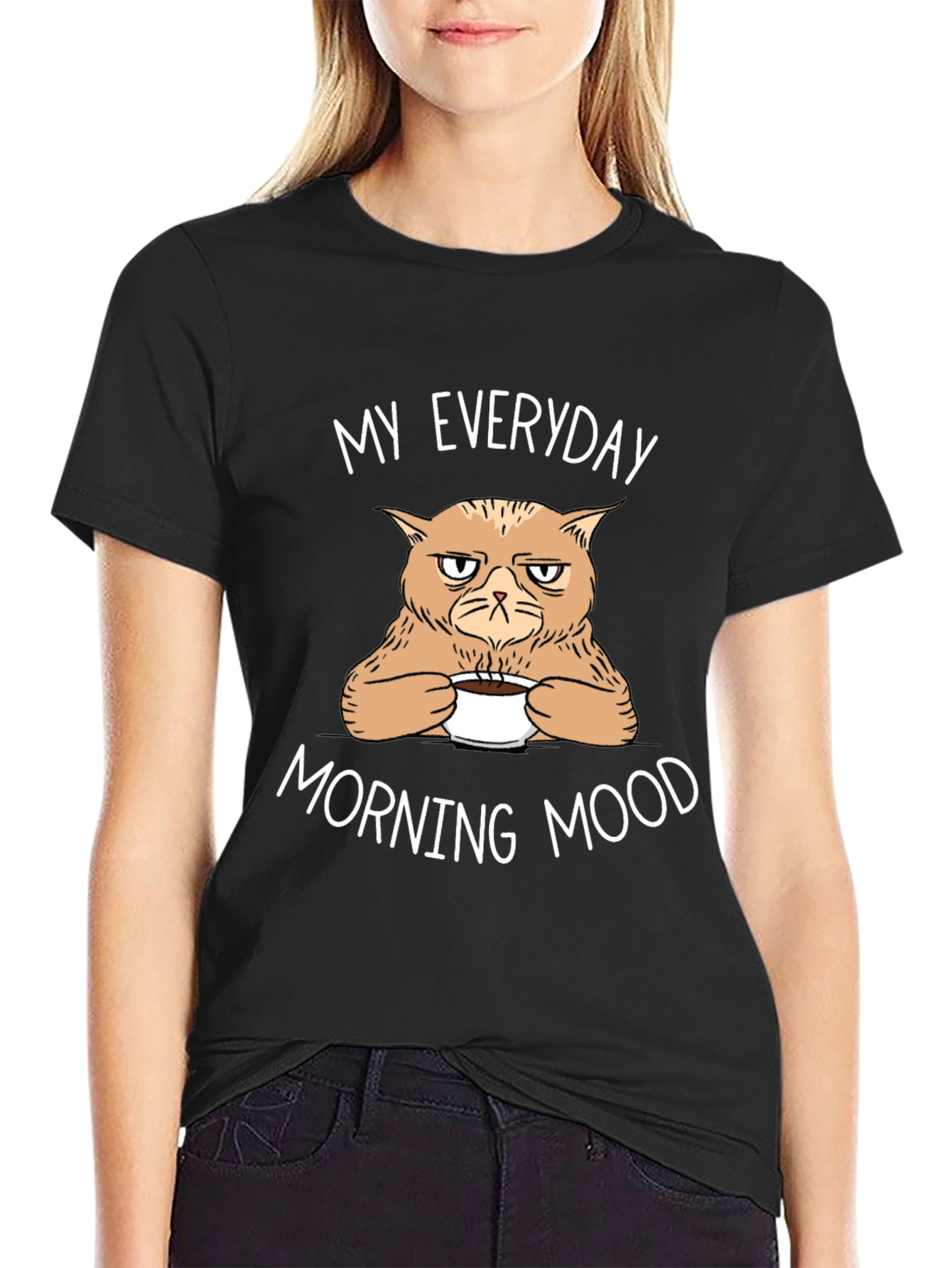 Grumpy Cat Morning Mood Tee