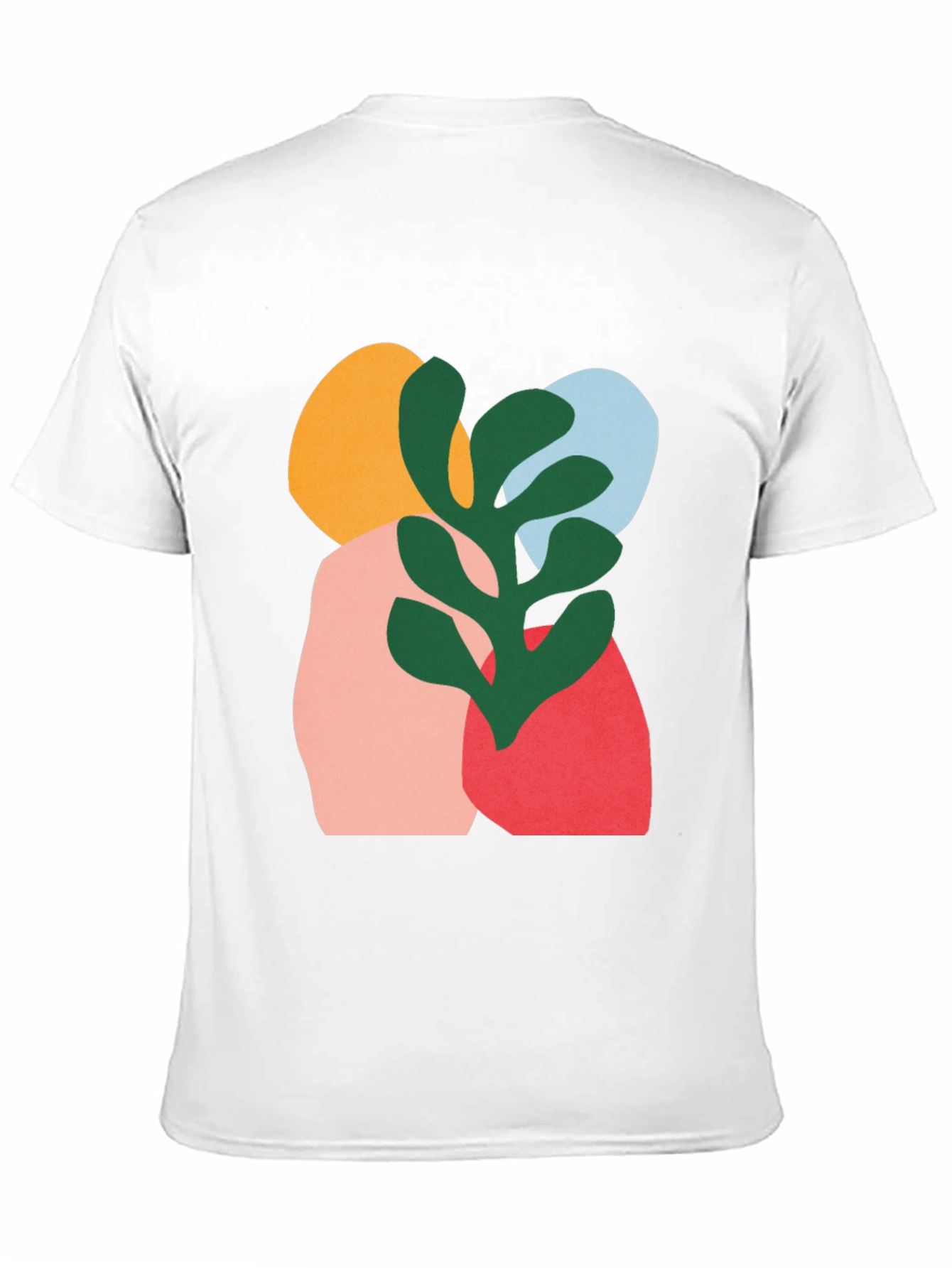 Modern Abstract Graphic Print Black T-Shirt