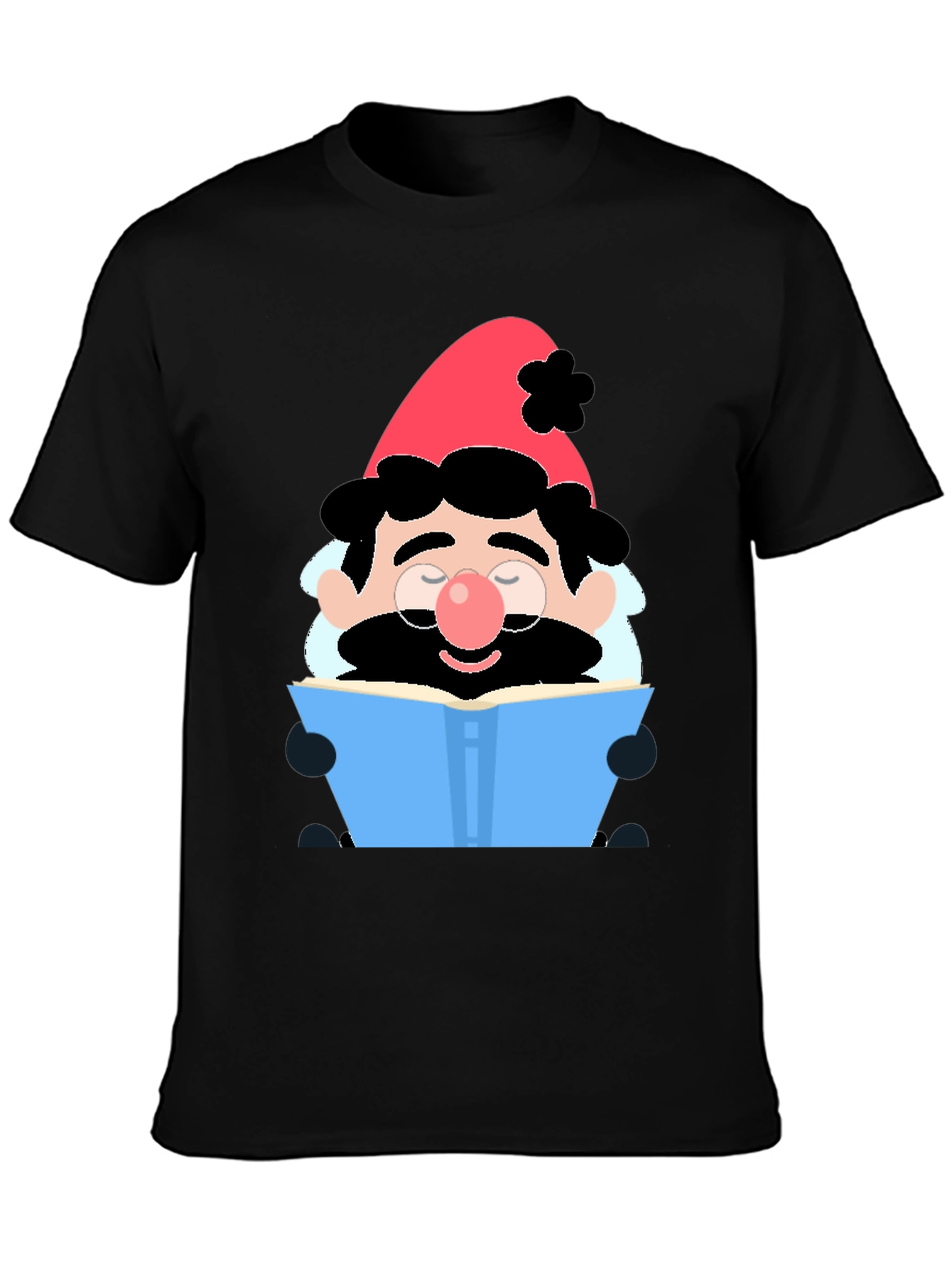 Bookish Gnome T-Shirt - Whimsical Graphic Tee