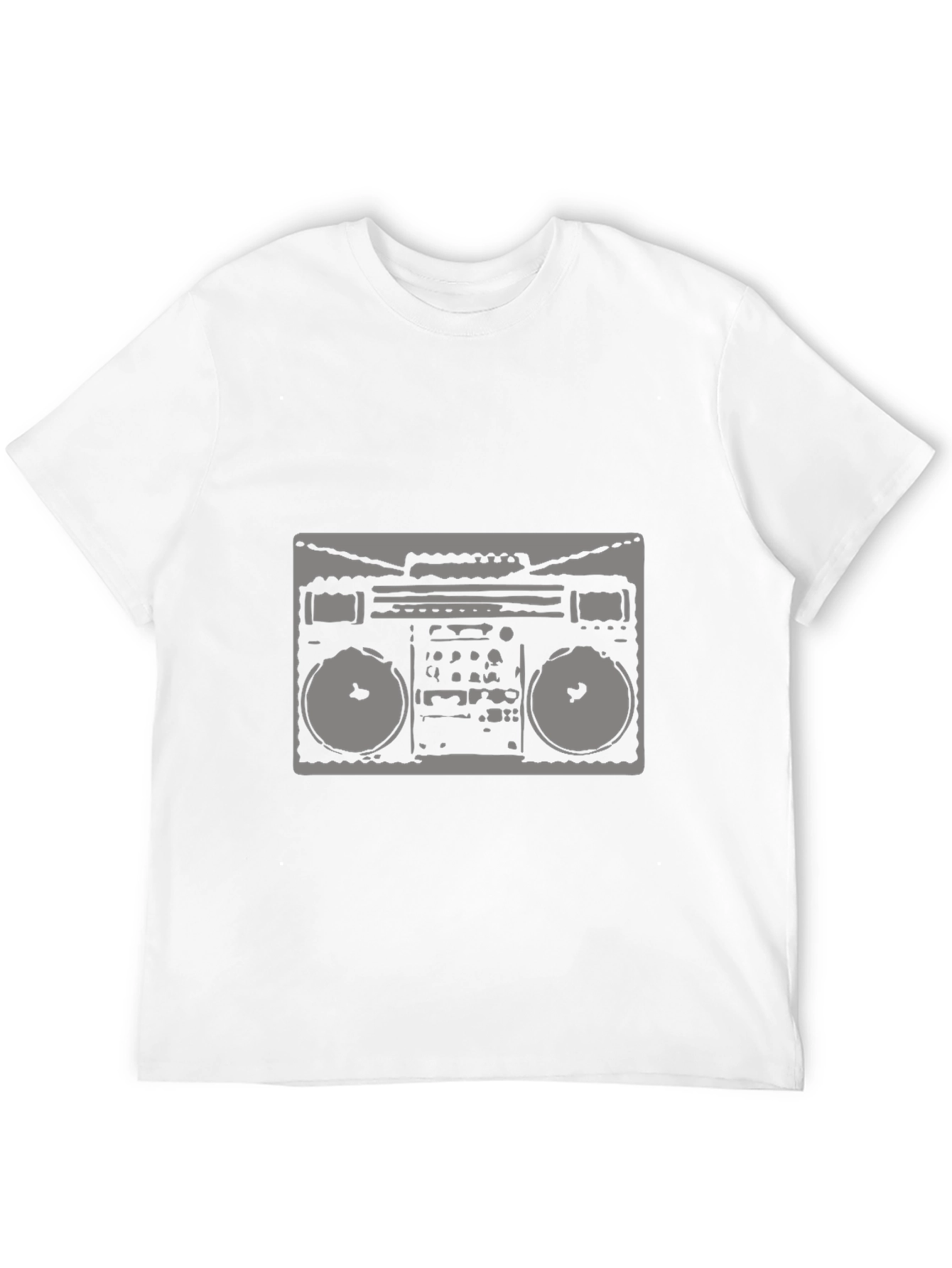 Boombox Graphic Tee - Retro Style