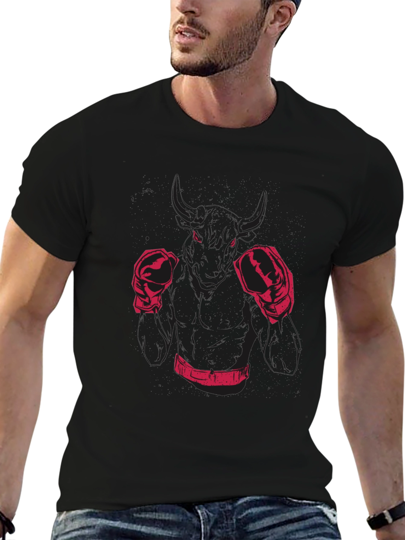 Black Bull Boxer Graphic Tee