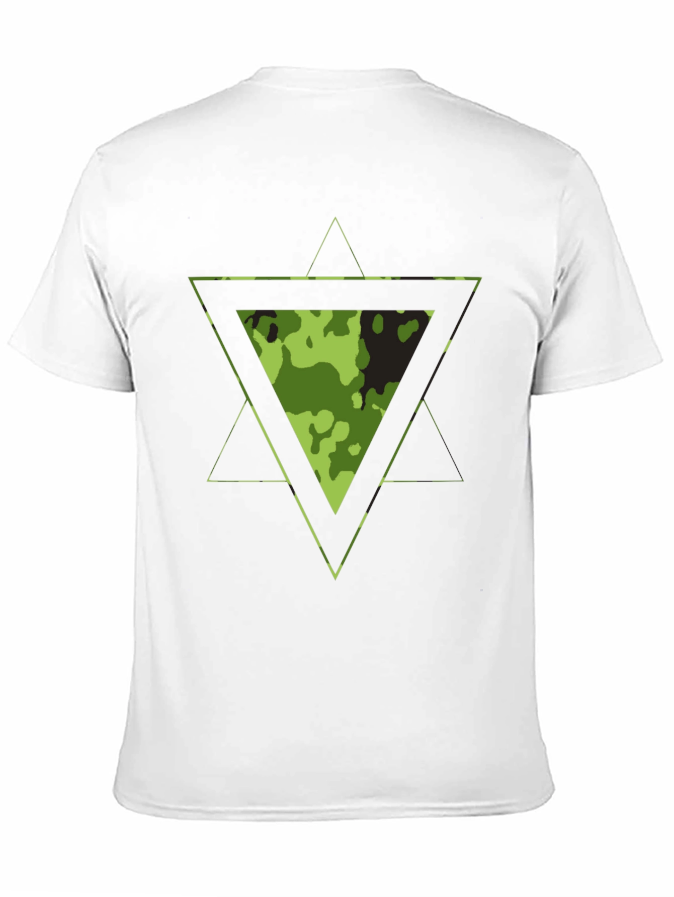 Camouflage Triangle Graphic T-Shirt - Mens