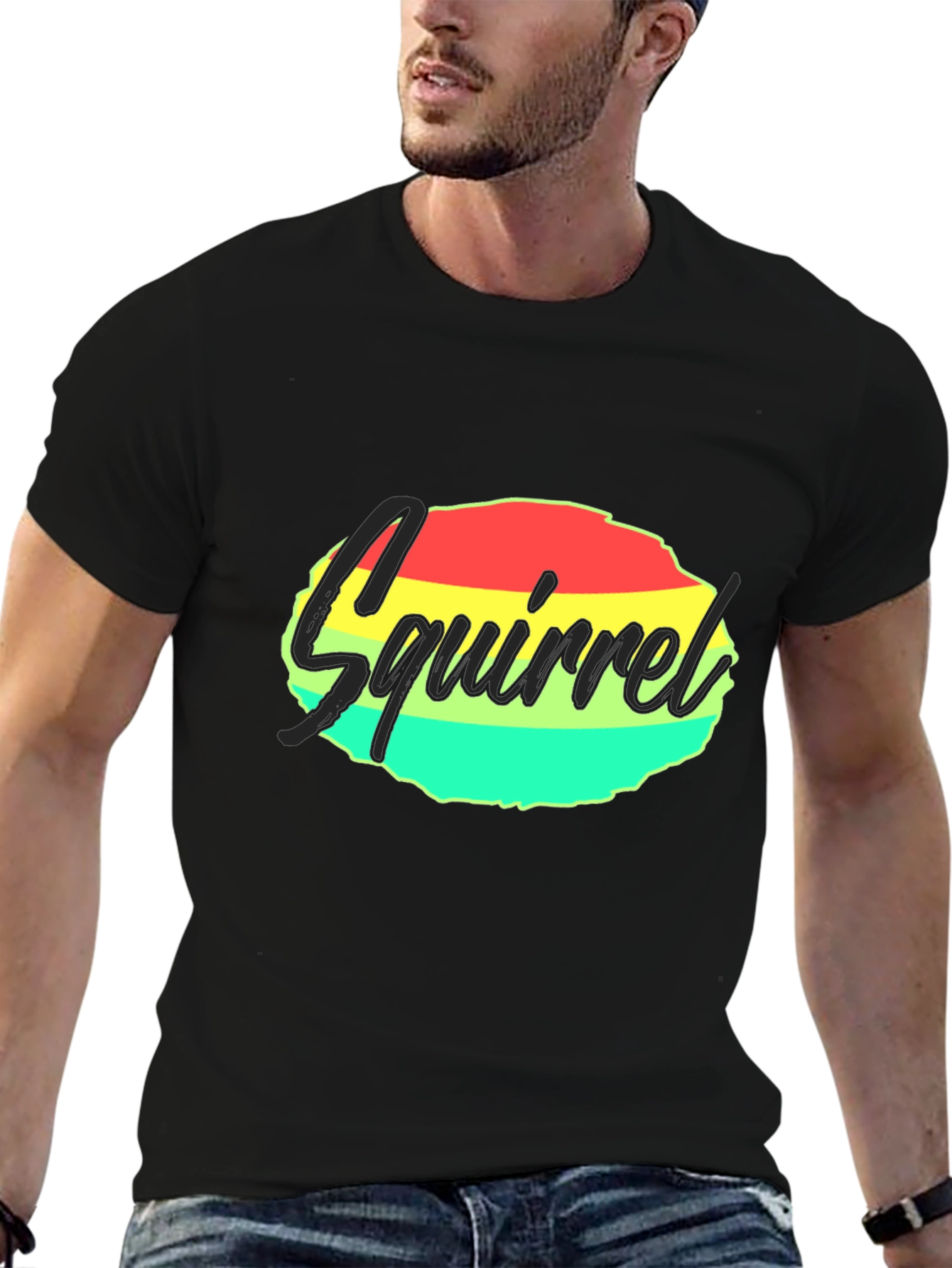Squirrel T-Shirt - Funky Rasta Design