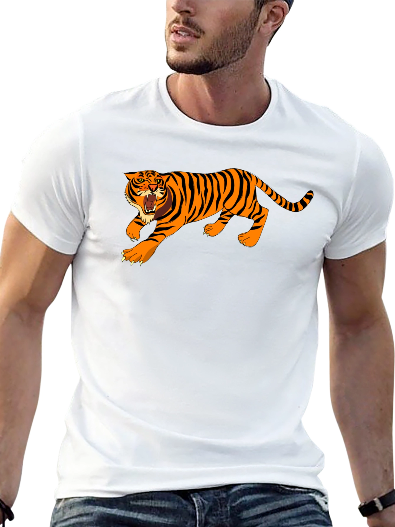 Tiger Graphic T-Shirt - Black