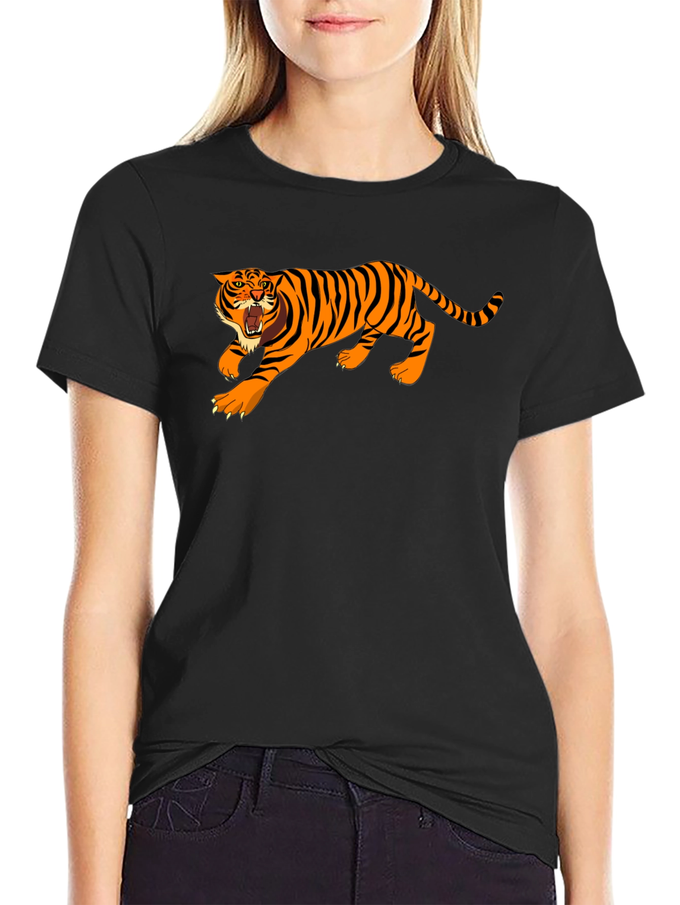Tiger Graphic T-Shirt - Black
