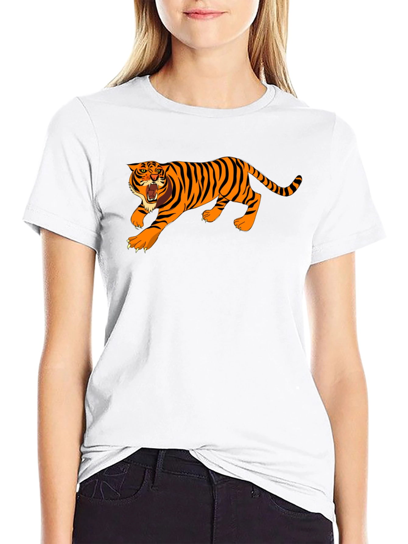 Tiger Graphic T-Shirt - Black