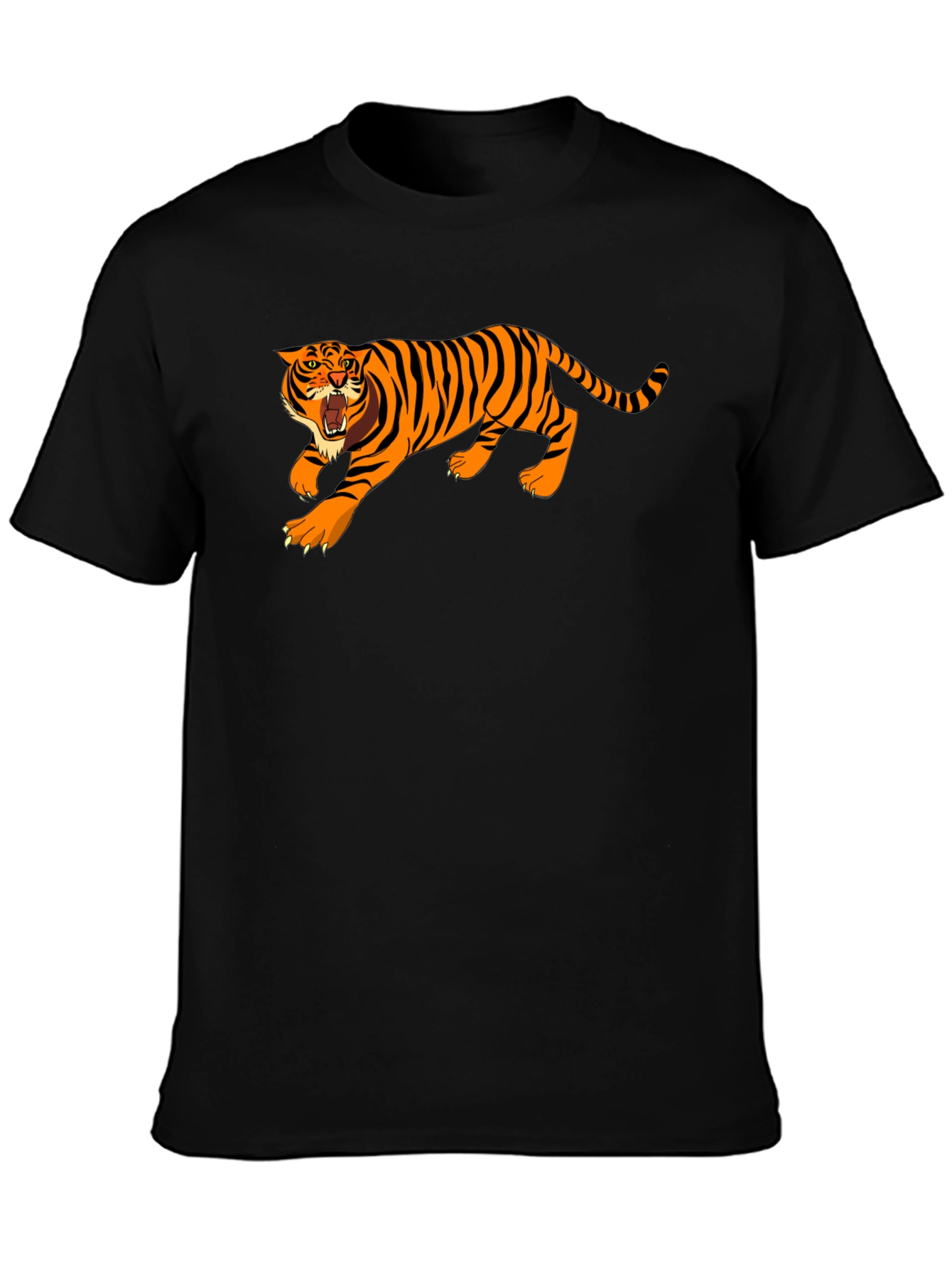 Tiger Graphic T-Shirt - Black