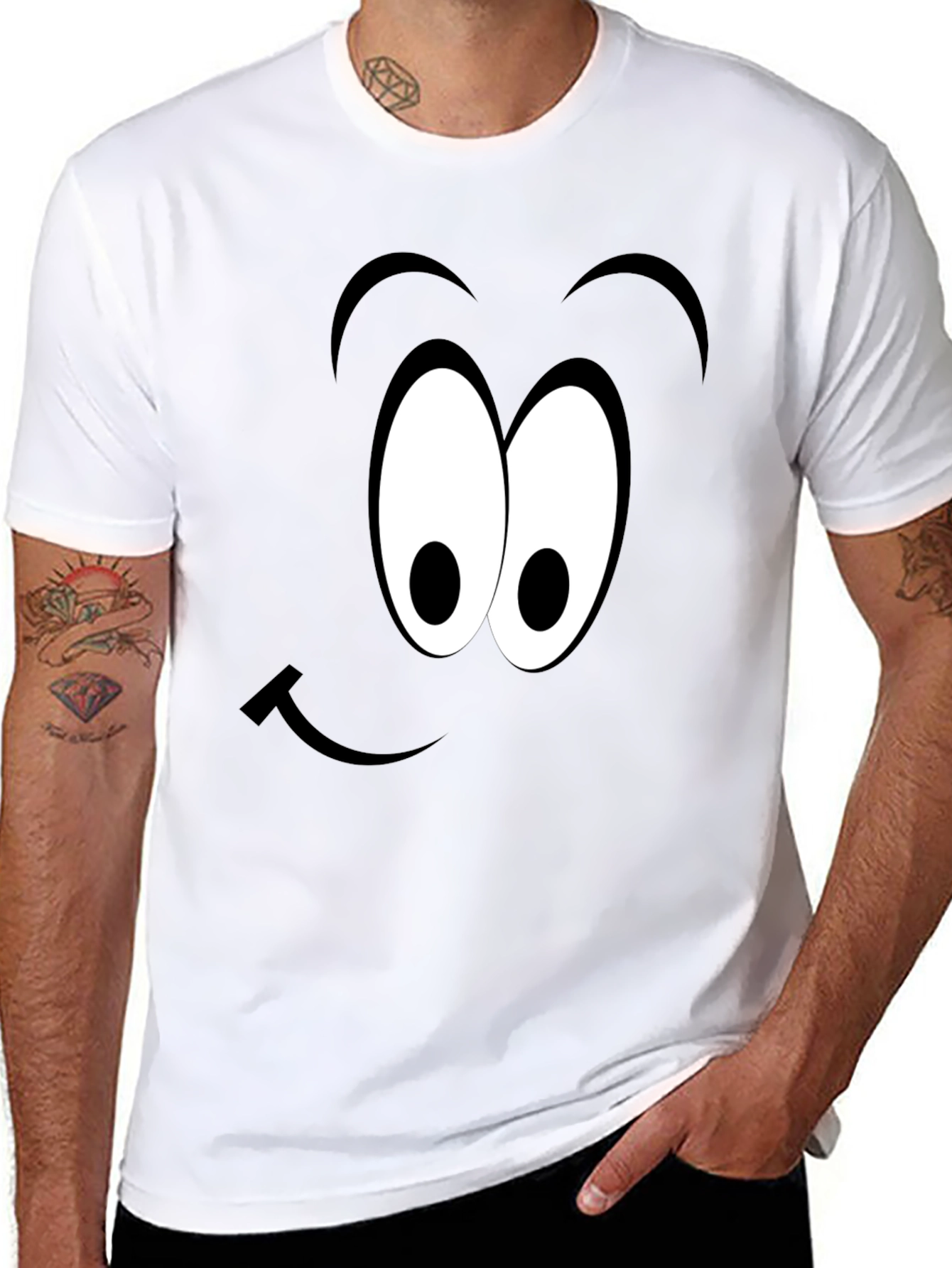 Funny Face Graphic Tee - Express Yourself!