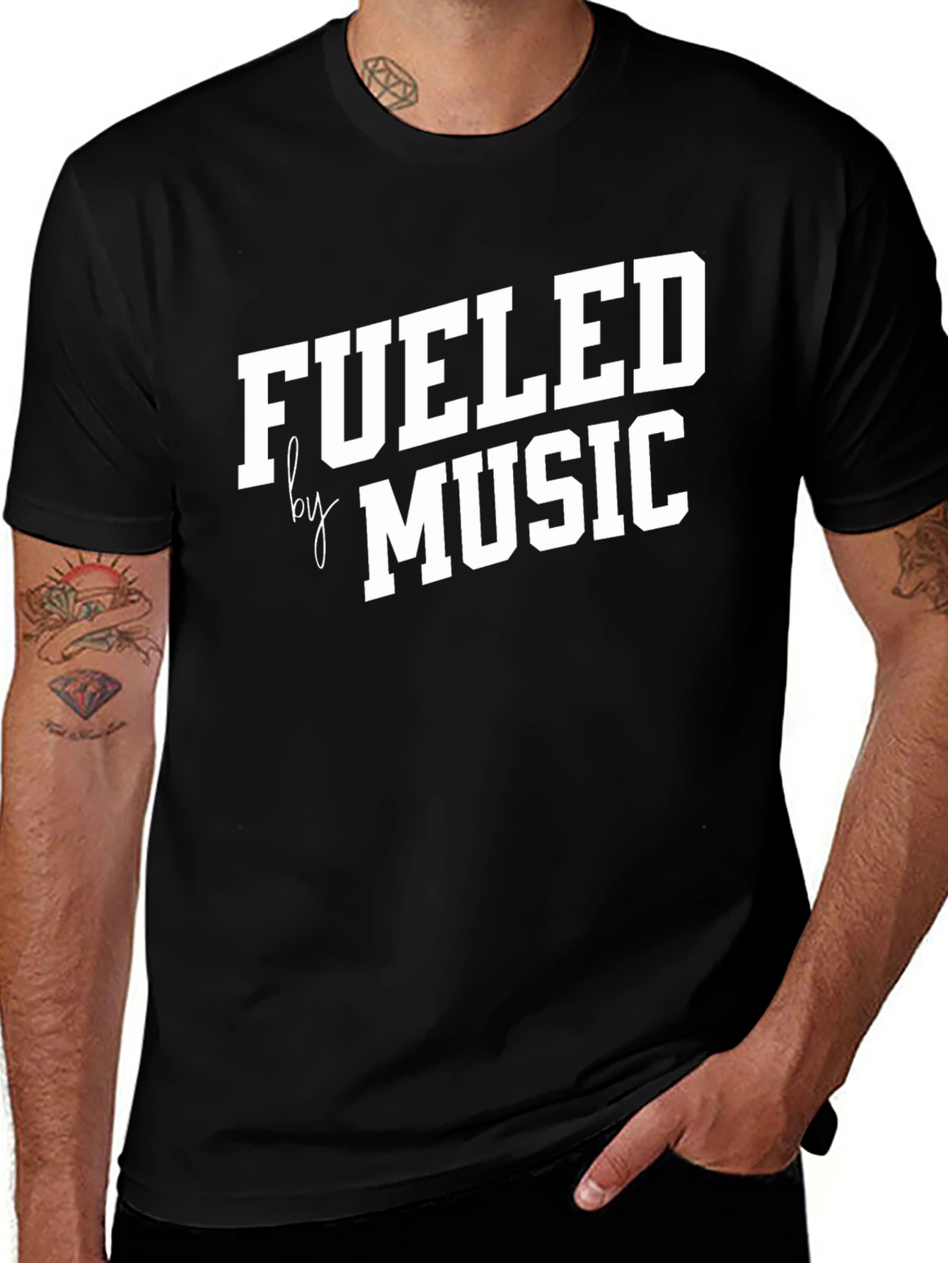 Fueled by Music Black Graphic Tee