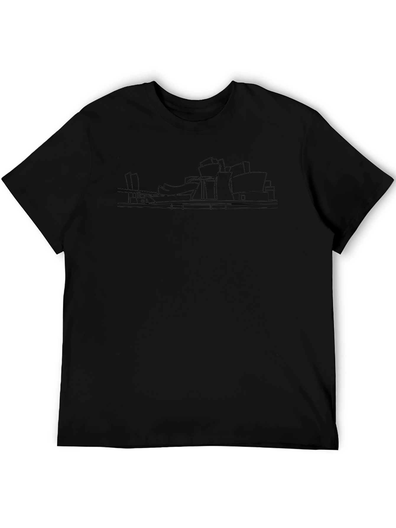 Black Guggenheim Bilbao Graphic Tee