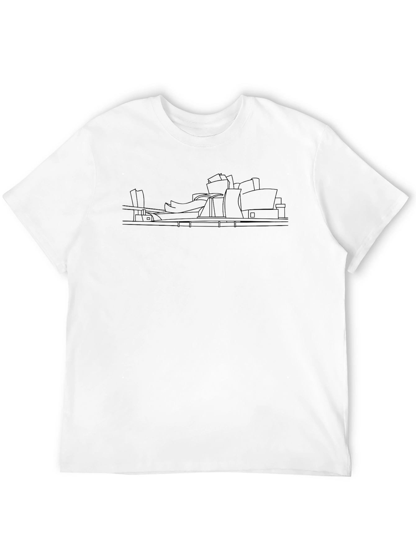 Black Guggenheim Bilbao Graphic Tee