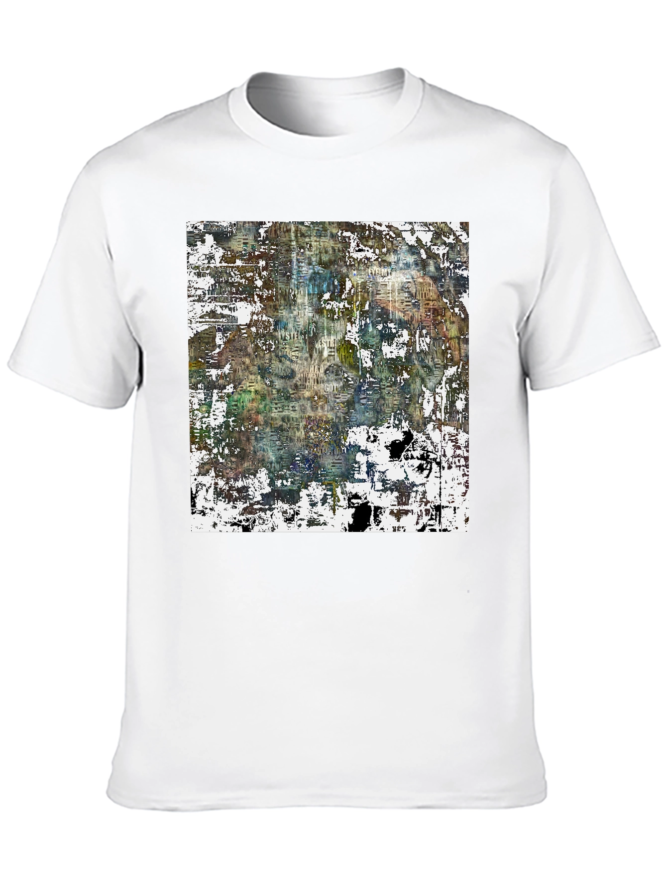Abstract Art Print Black Tee