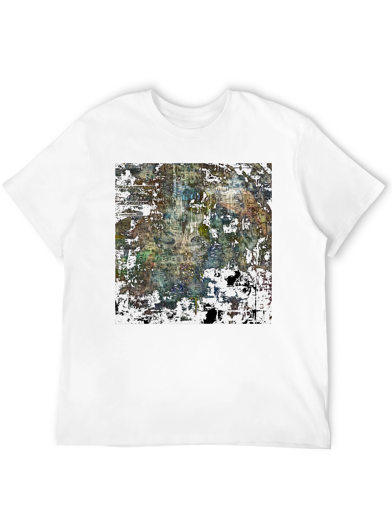 Abstract Art Print Black Tee