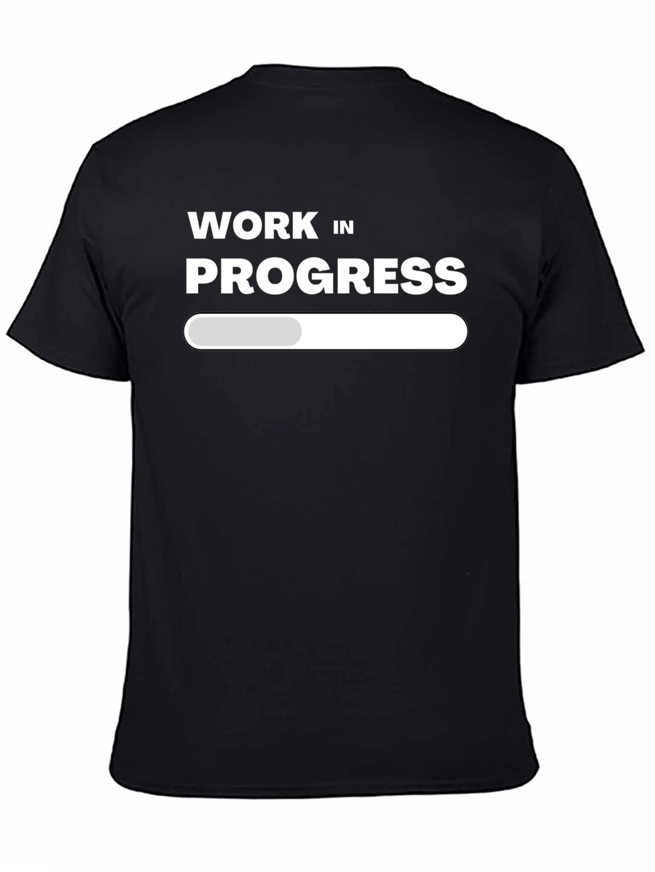 Work In Progress T-Shirt - Black Graphic Tee