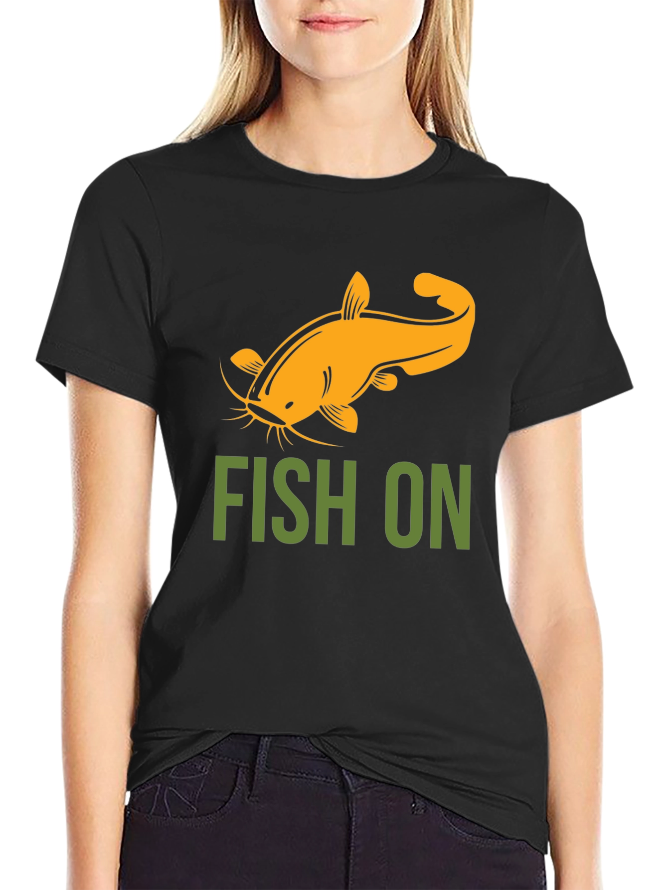 Fish On T-Shirt - Catfish Graphic Tee