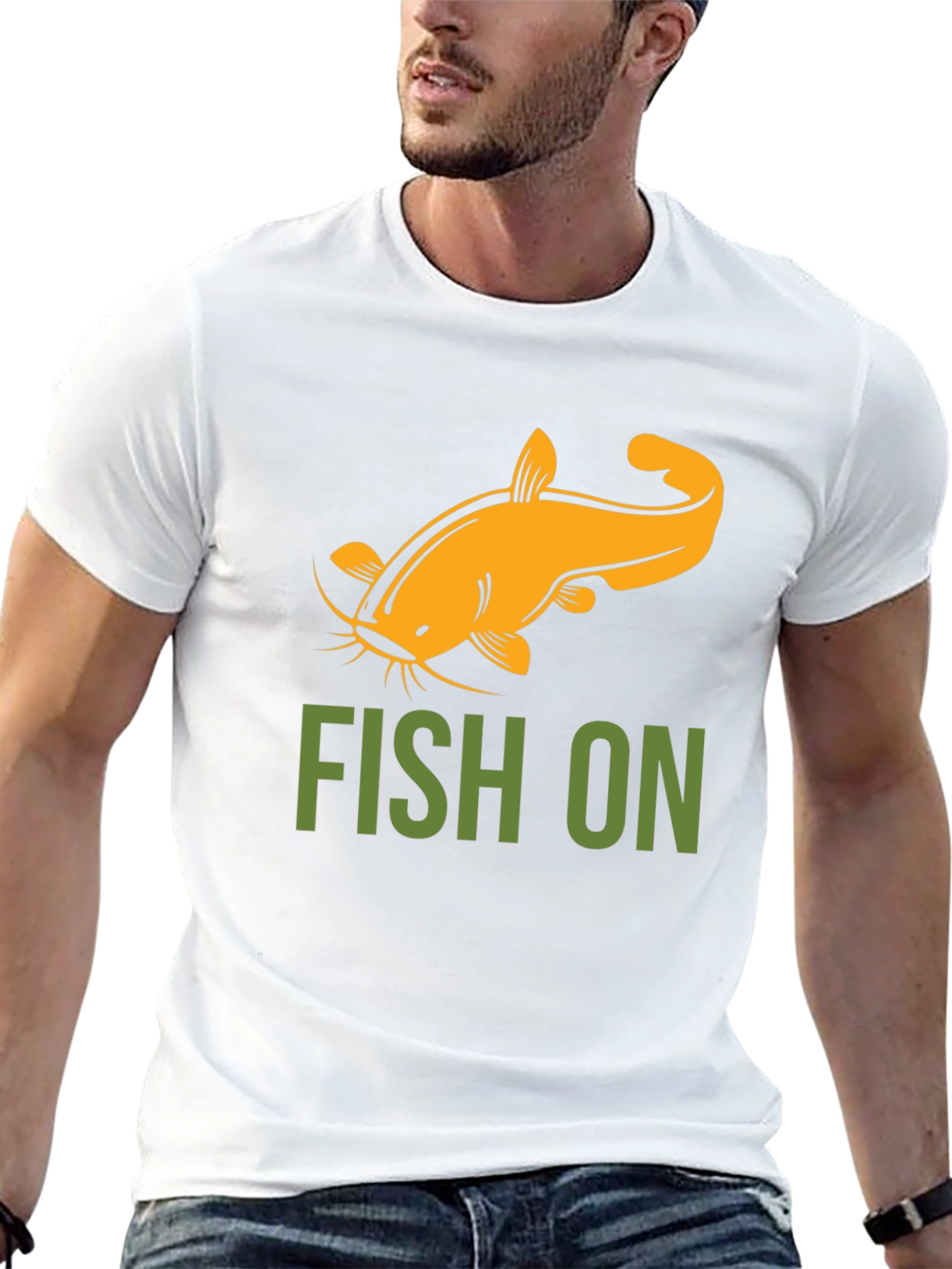 Fish On T-Shirt - Catfish Graphic Tee