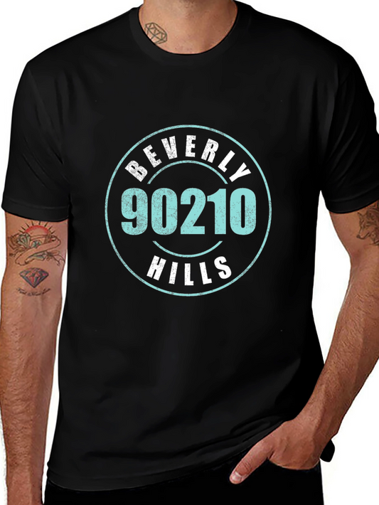Beverly Hills 90210 Graphic T-Shirt - Classic Black Tee
