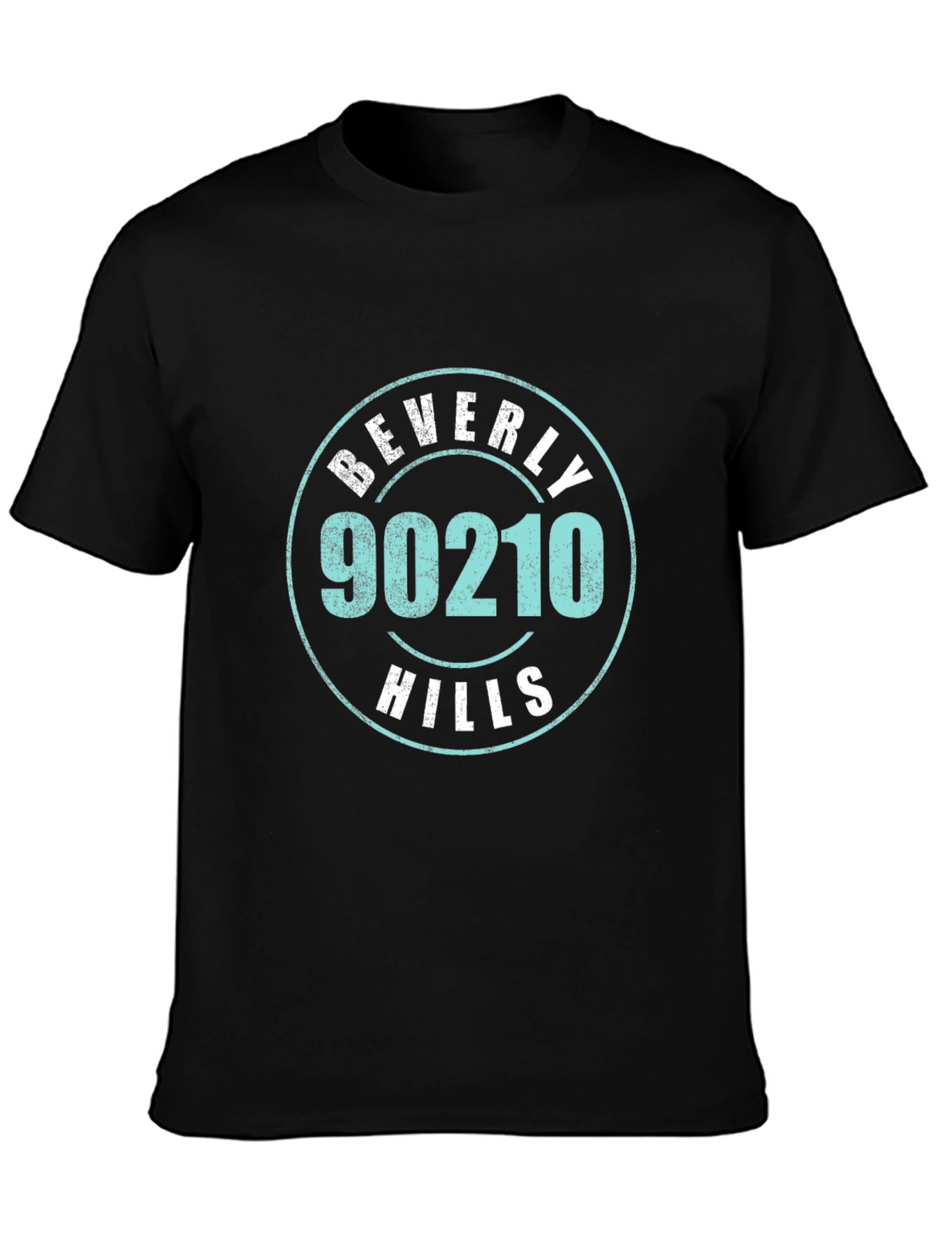 Beverly Hills 90210 Graphic T-Shirt - Classic Black Tee