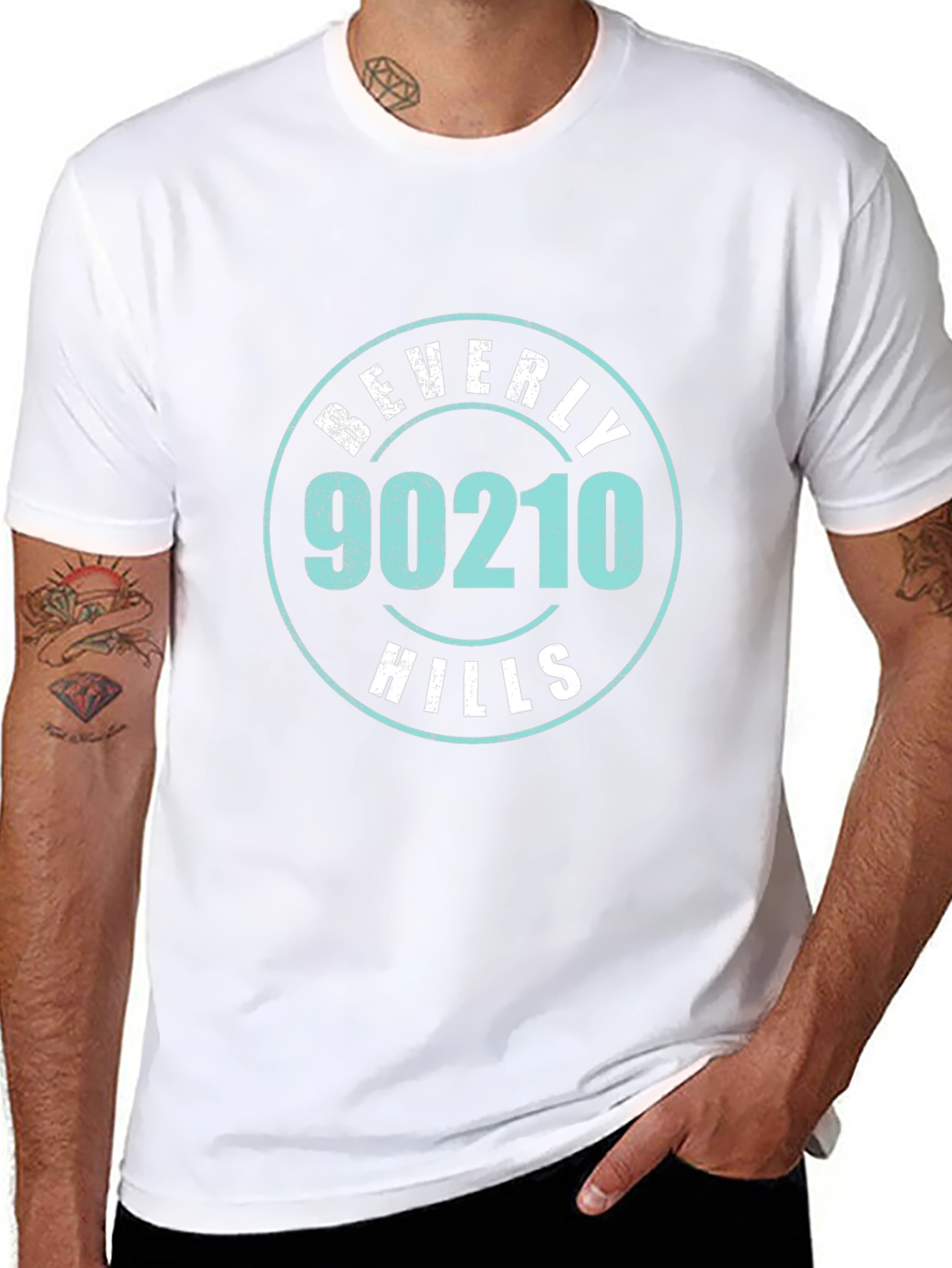 Beverly Hills 90210 Graphic T-Shirt - Classic Black Tee